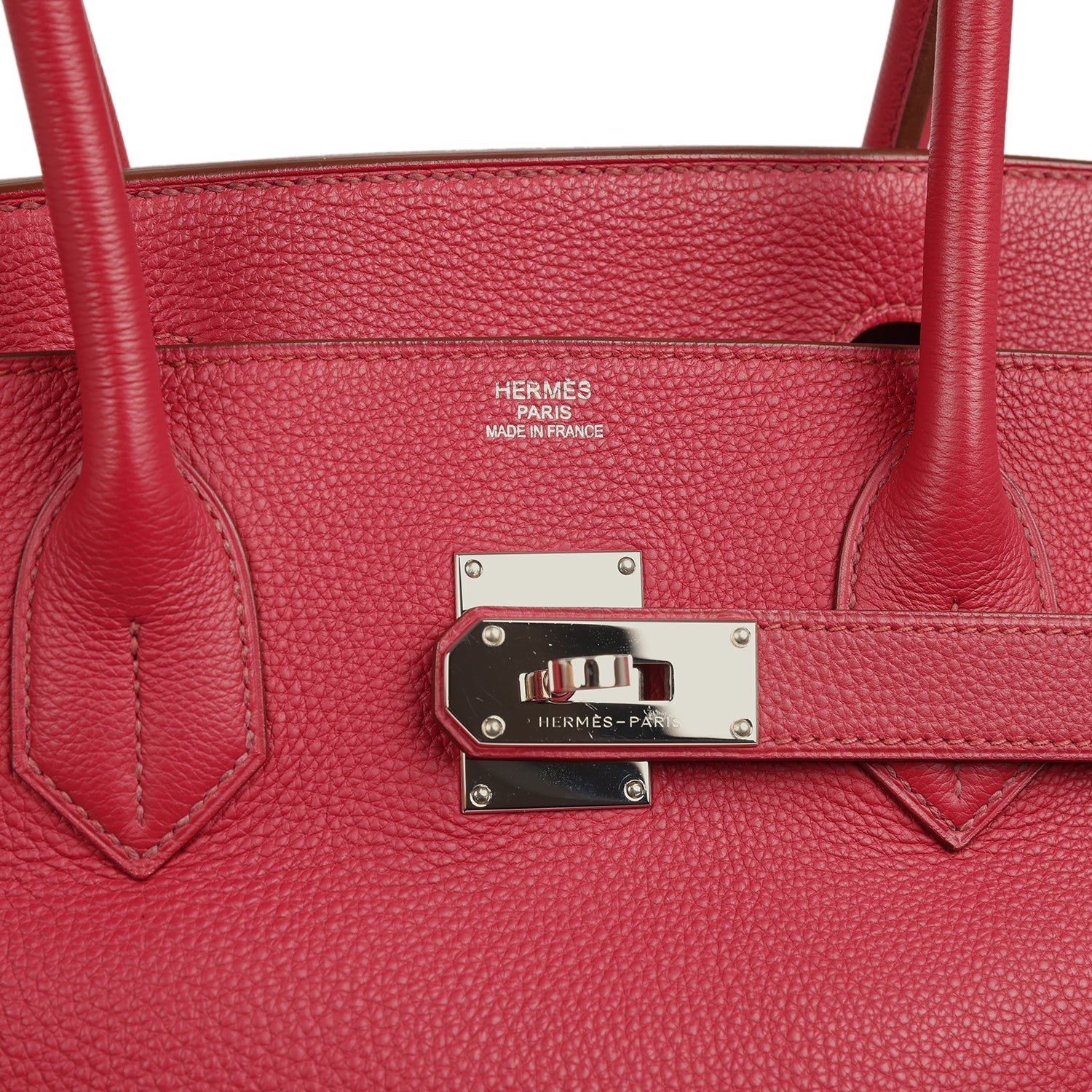 Vintage Hermès Shoulder Birkin JPG 42 Rubis Togo — view 7