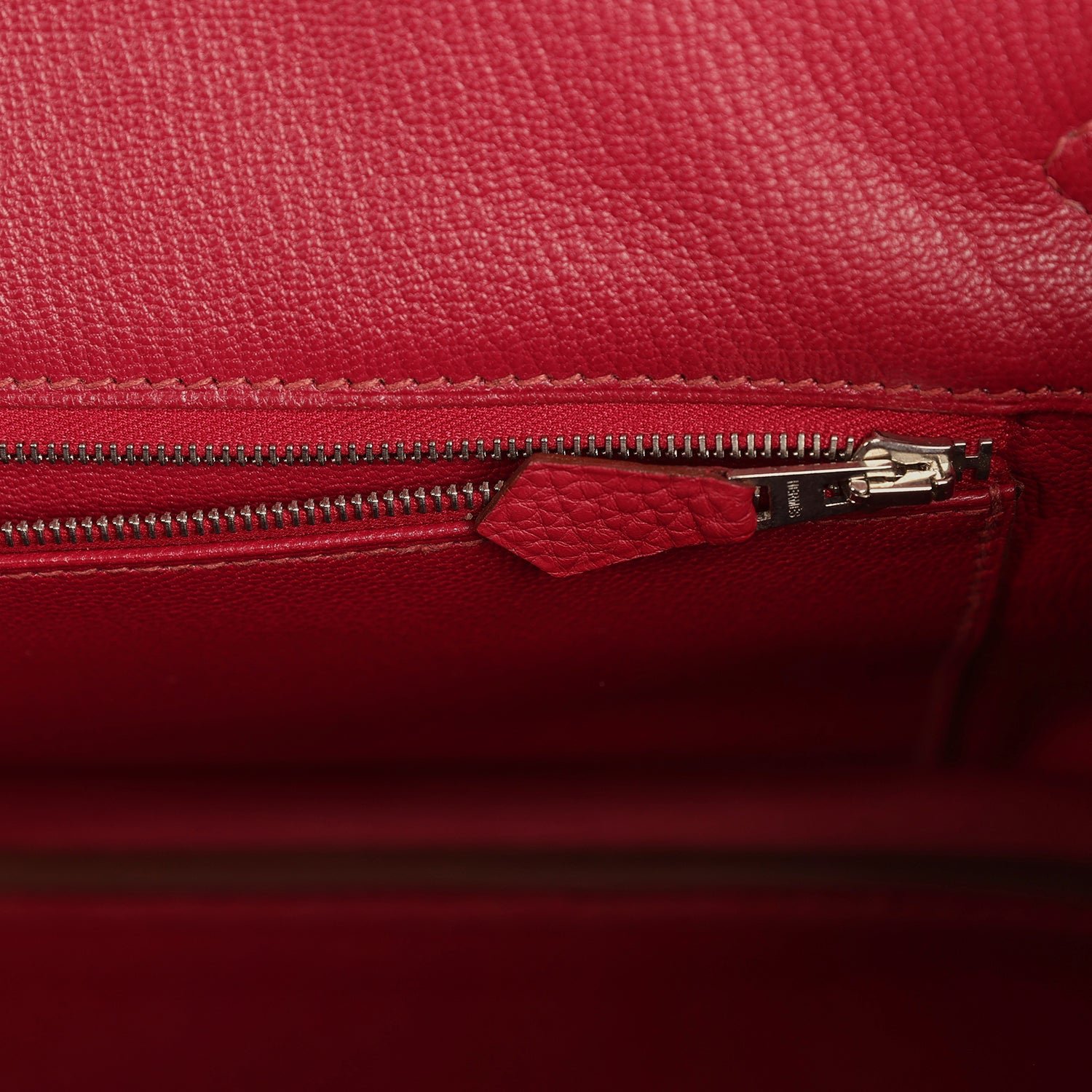 Vintage Hermès Shoulder Birkin JPG 42 Rubis Togo — view 8