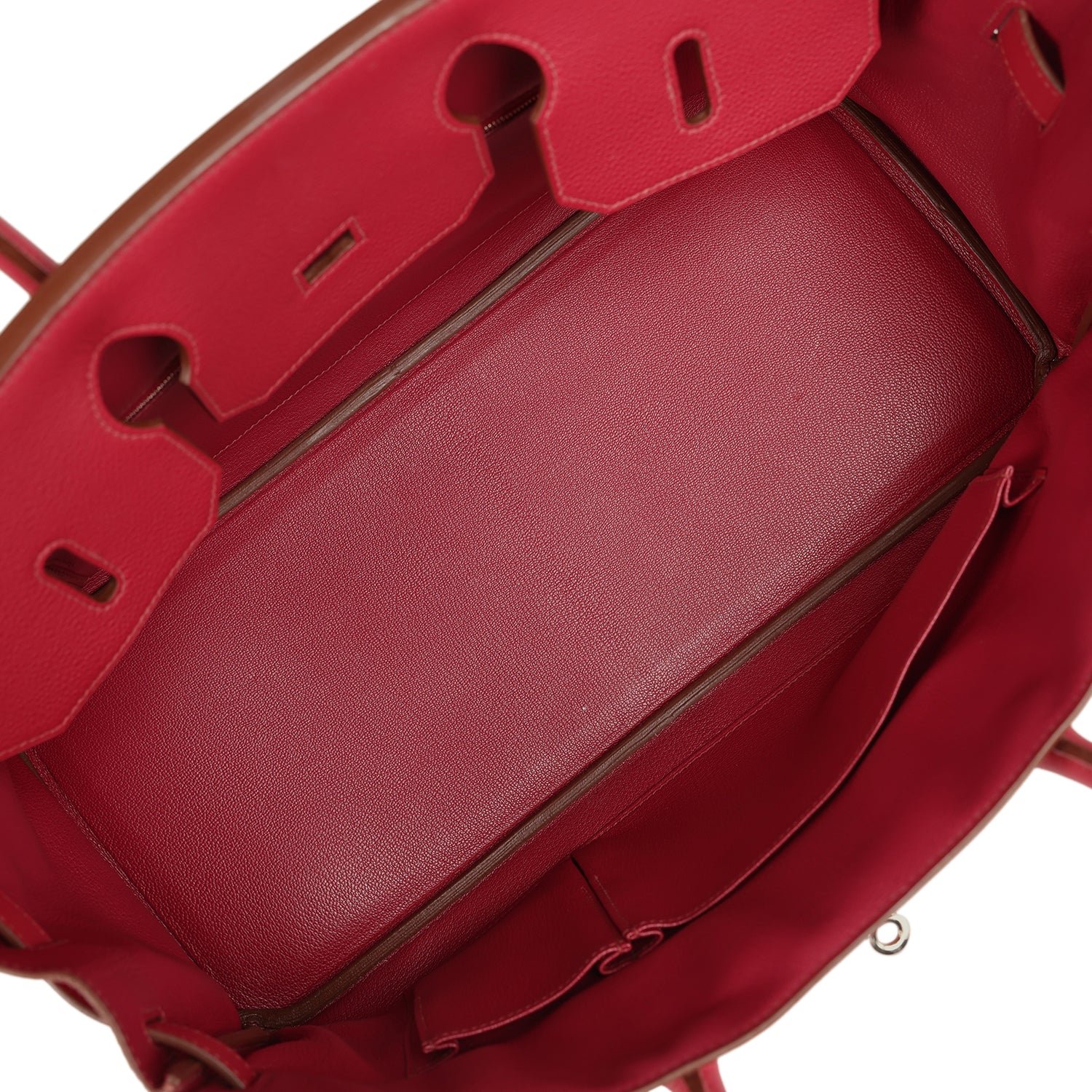Vintage Hermès Shoulder Birkin JPG 42 Rubis Togo — view 9