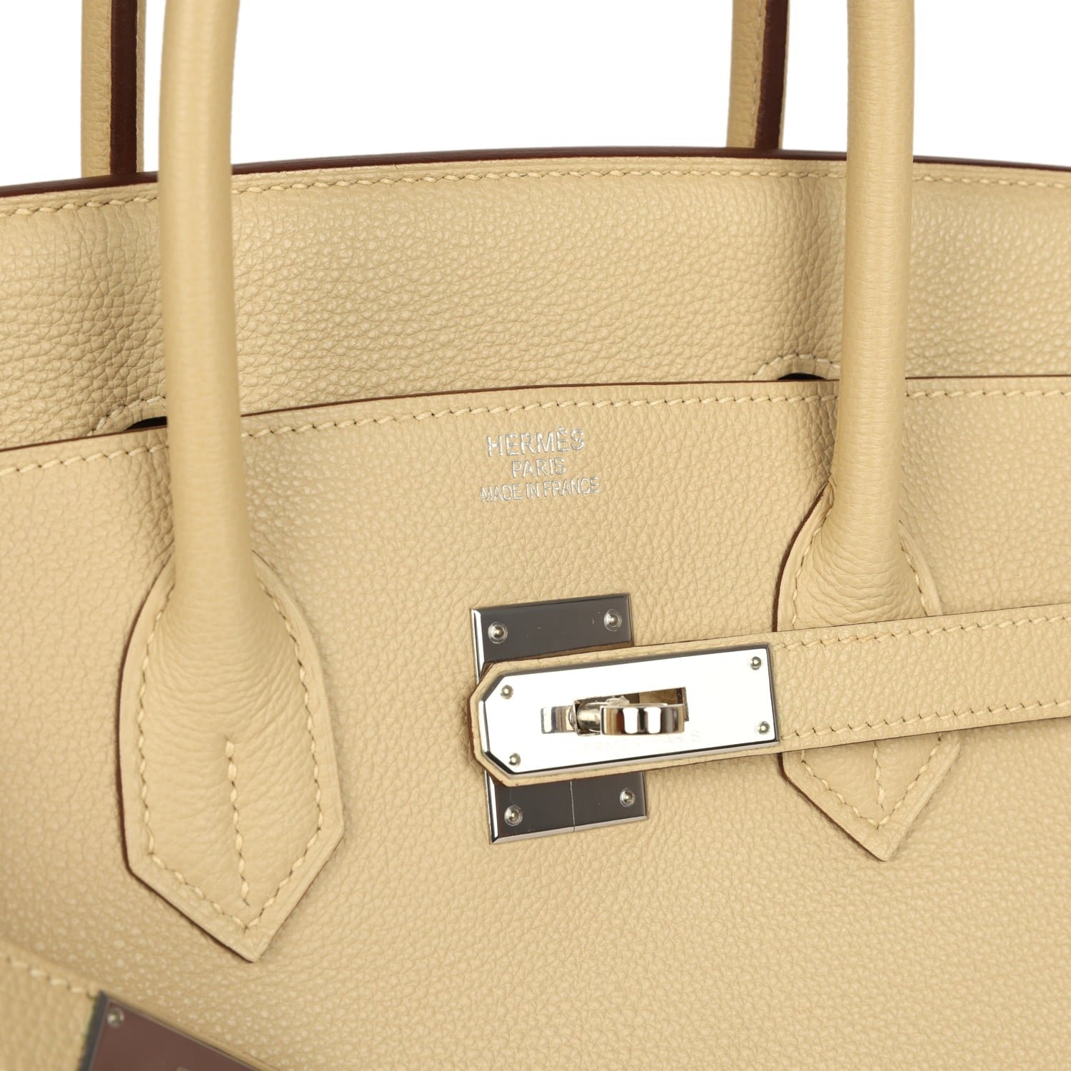 Pre-Owned Hermès Birkin 35 Parchemin Togo — view 7