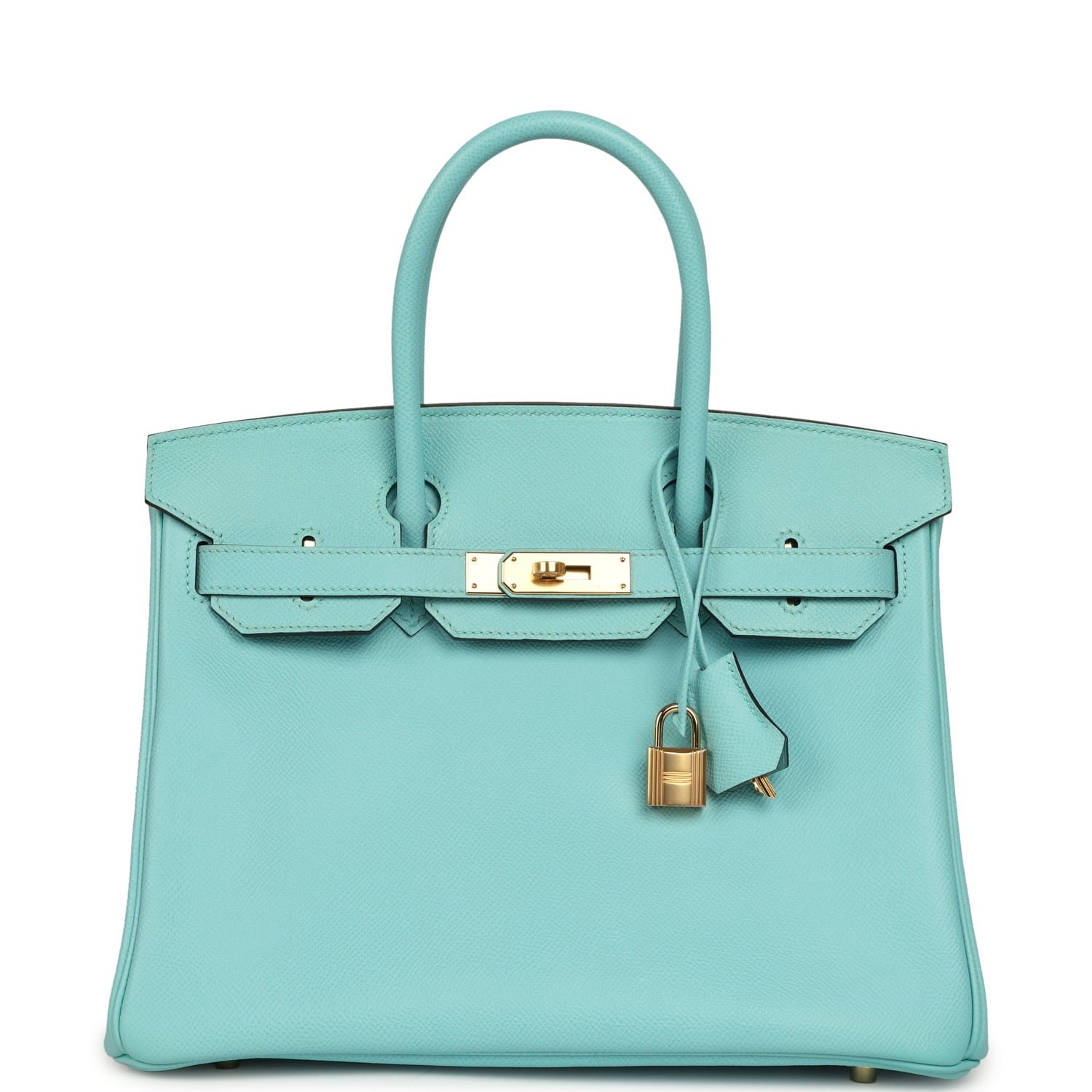 Pre-Owned Hermès Birkin 30 Bleu Atoll Epsom