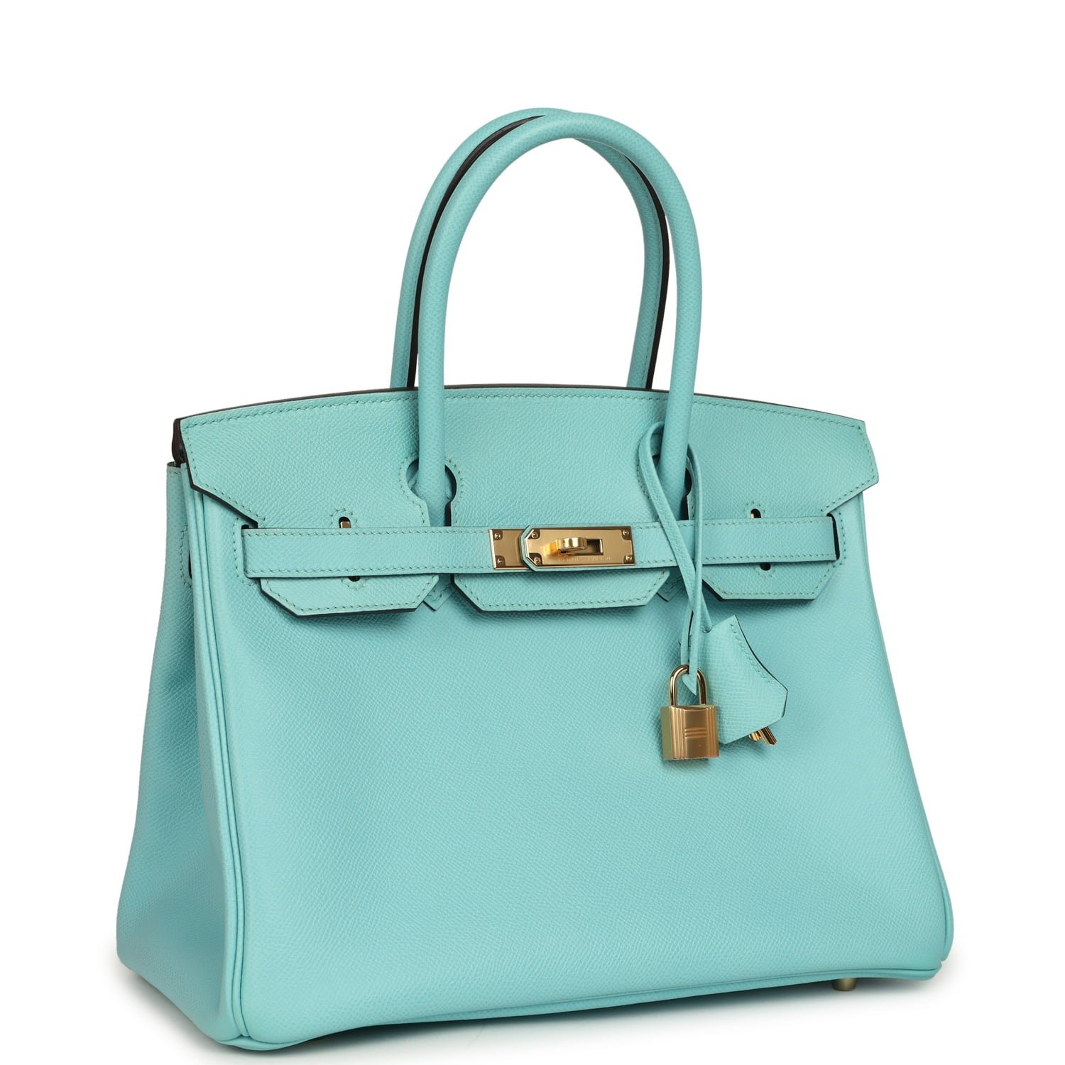 Pre-Owned Hermès Birkin 30 Bleu Atoll Epsom — view 2