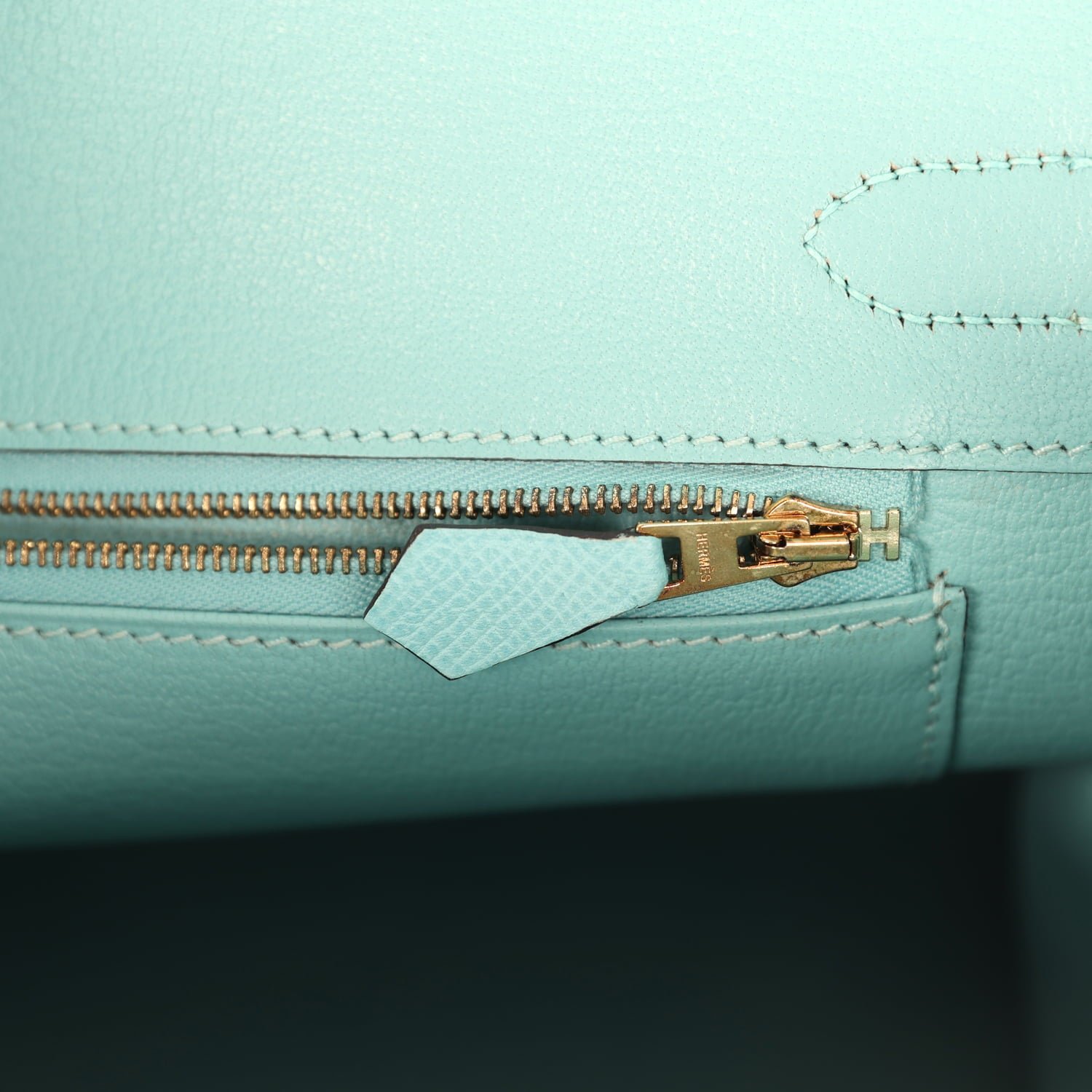 Pre-Owned Hermès Birkin 30 Bleu Atoll Epsom — view 9