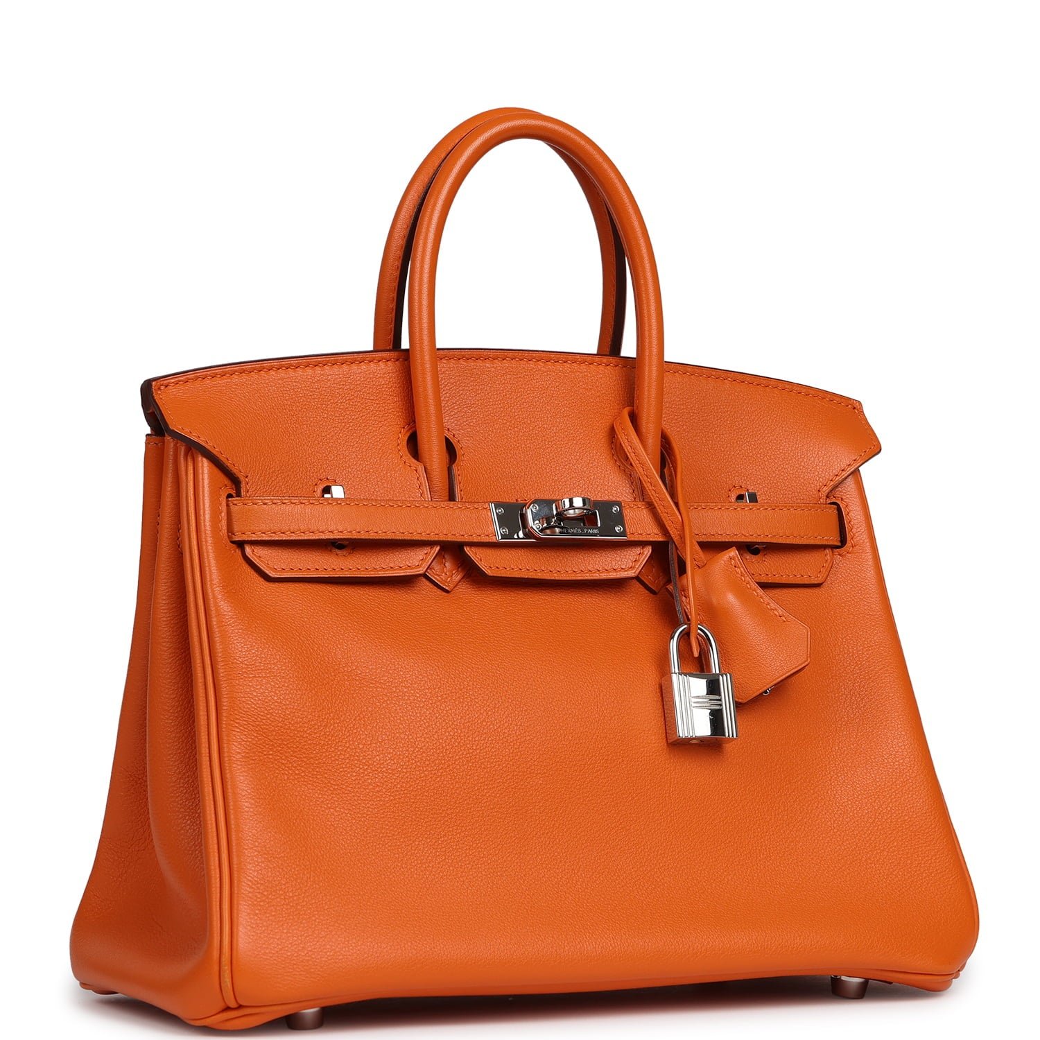 Pre-Owned Hermès Birkin 25 Orange Swift — view 2