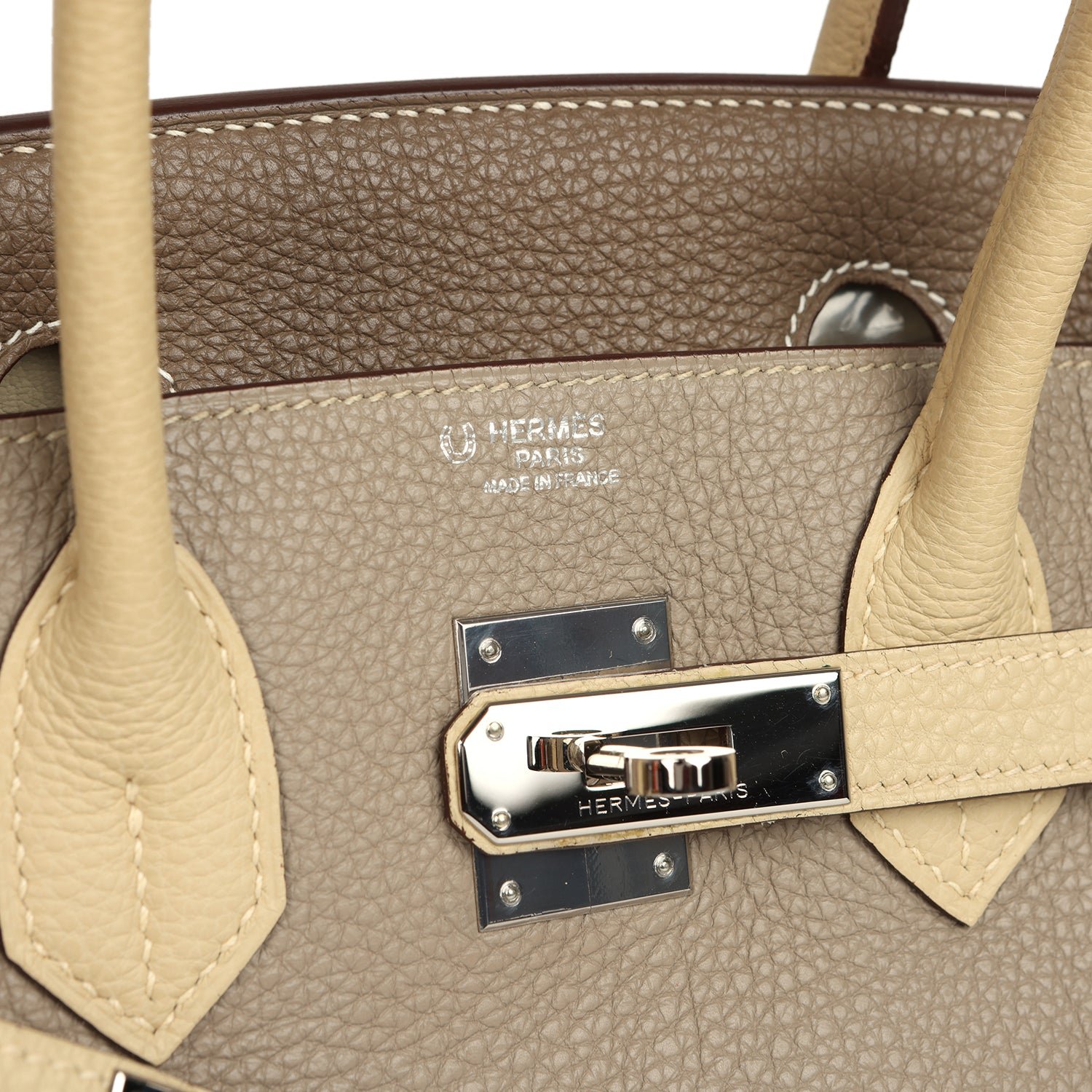 Pre-Owned Hermès Birkin 30 Gris Tourterelle Togo — view 7