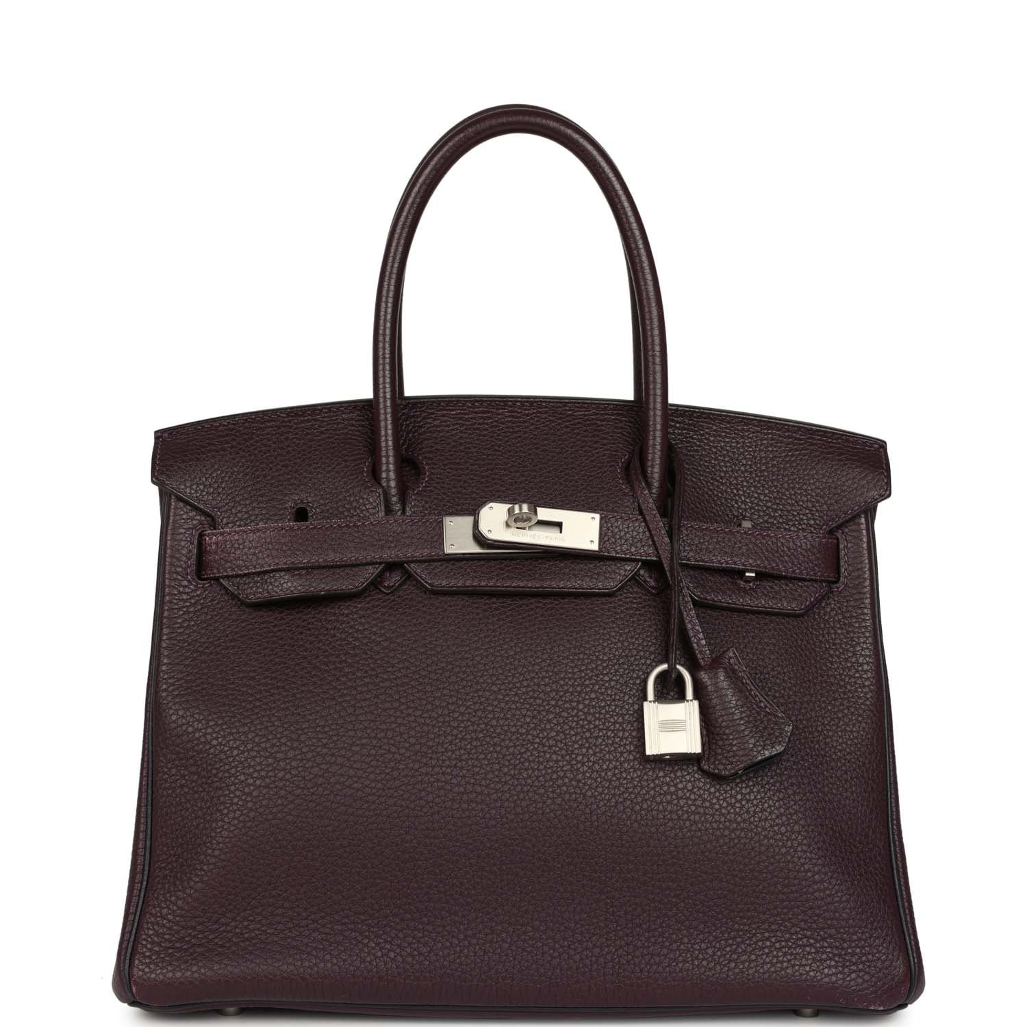 Pre-Owned Hermès Birkin 30 Raisin Togo