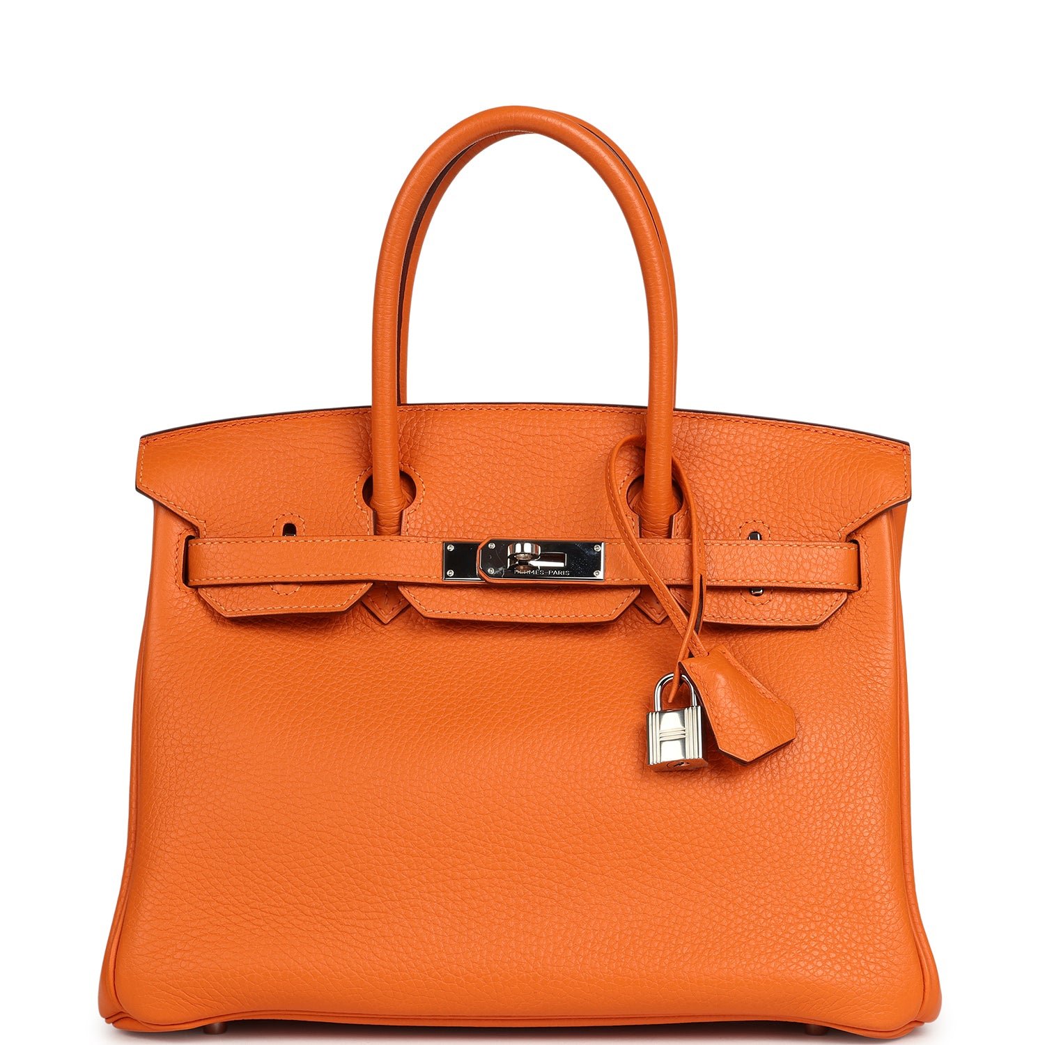 Pre-Owned Hermès Birkin 30 Orange Clemence