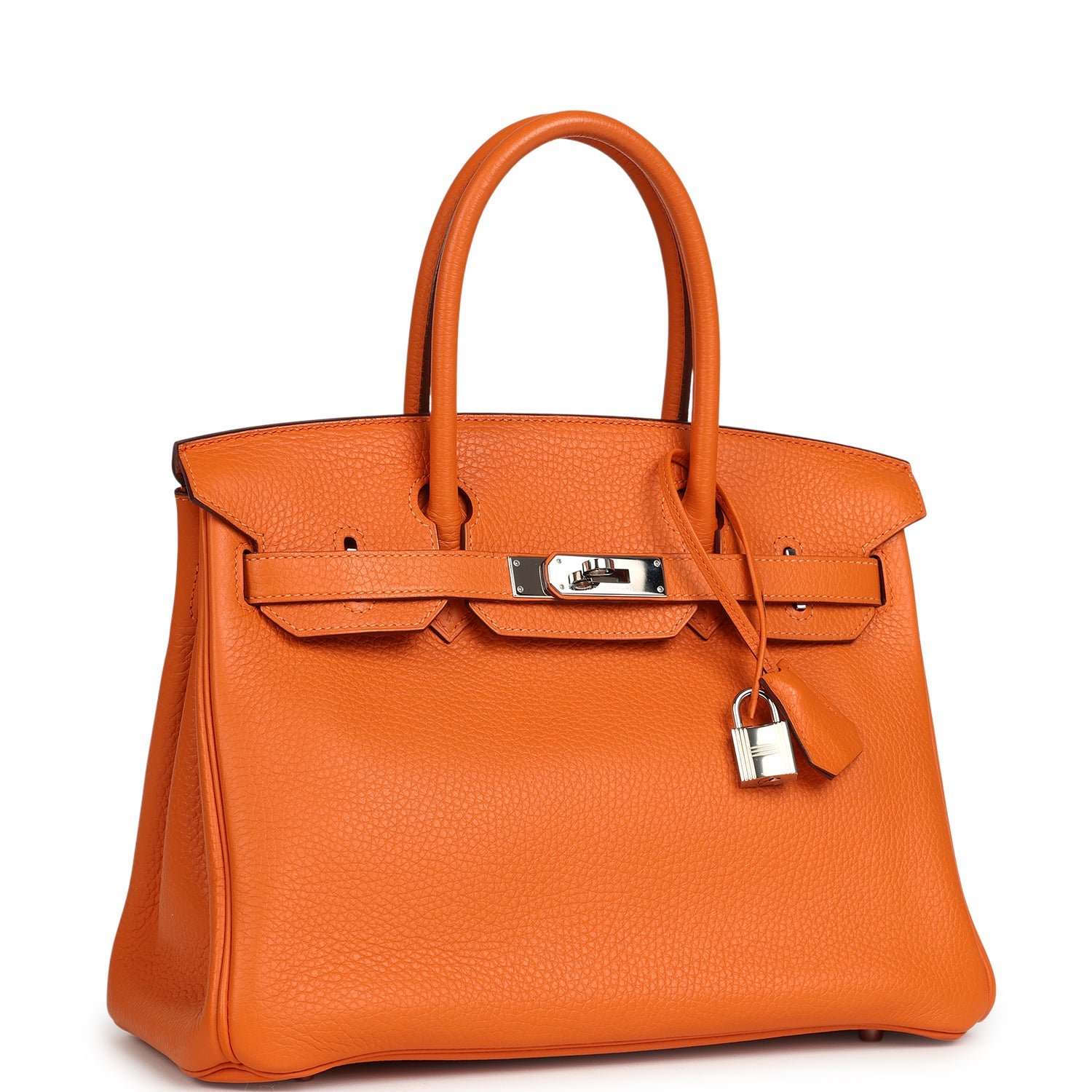 Pre-Owned Hermès Birkin 30 Orange Clemence — view 2