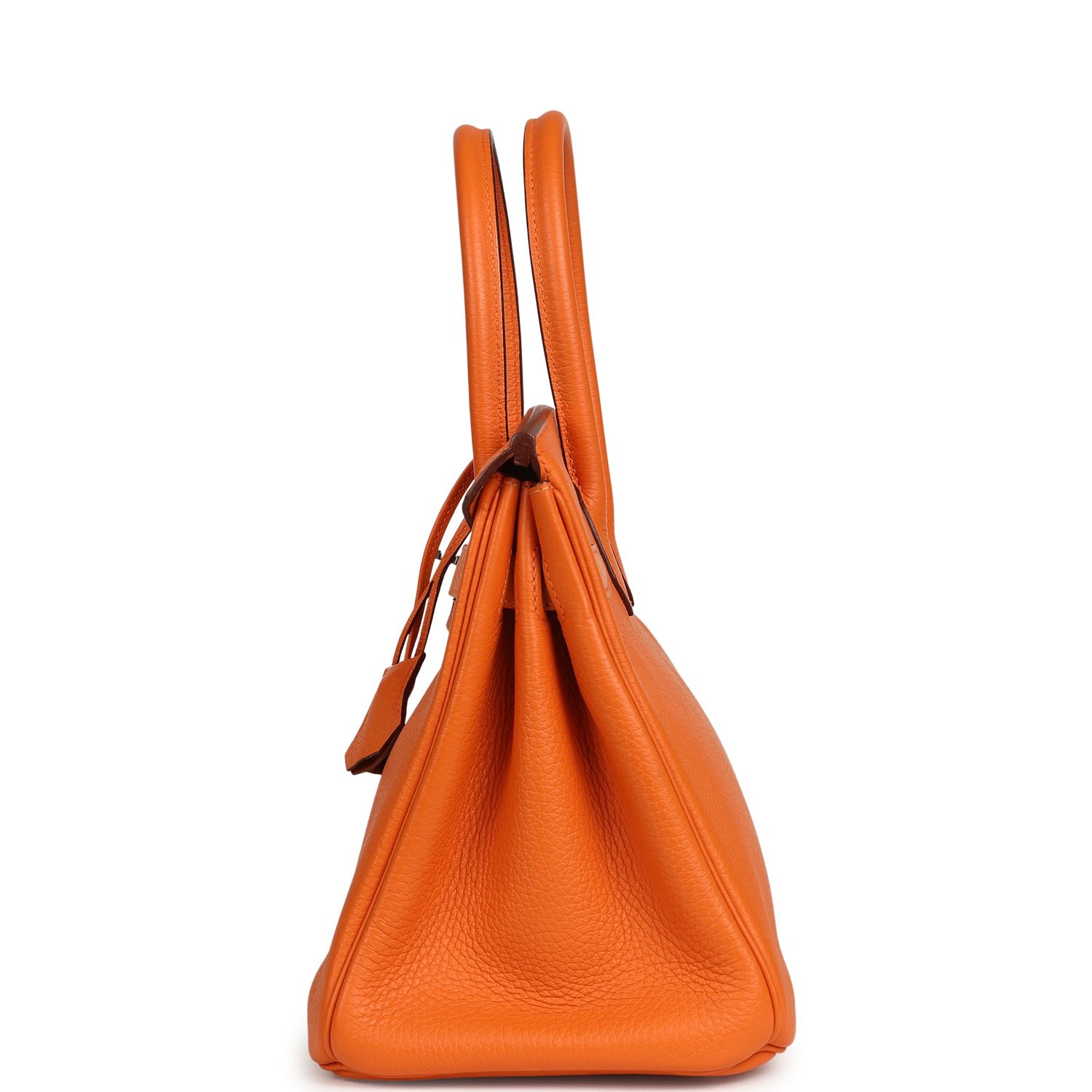 Pre-Owned Hermès Birkin 30 Orange Clemence — view 4