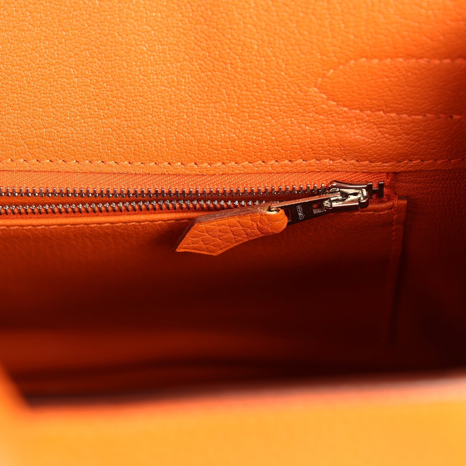 Pre-Owned Hermès Birkin 30 Orange Clemence — view 8