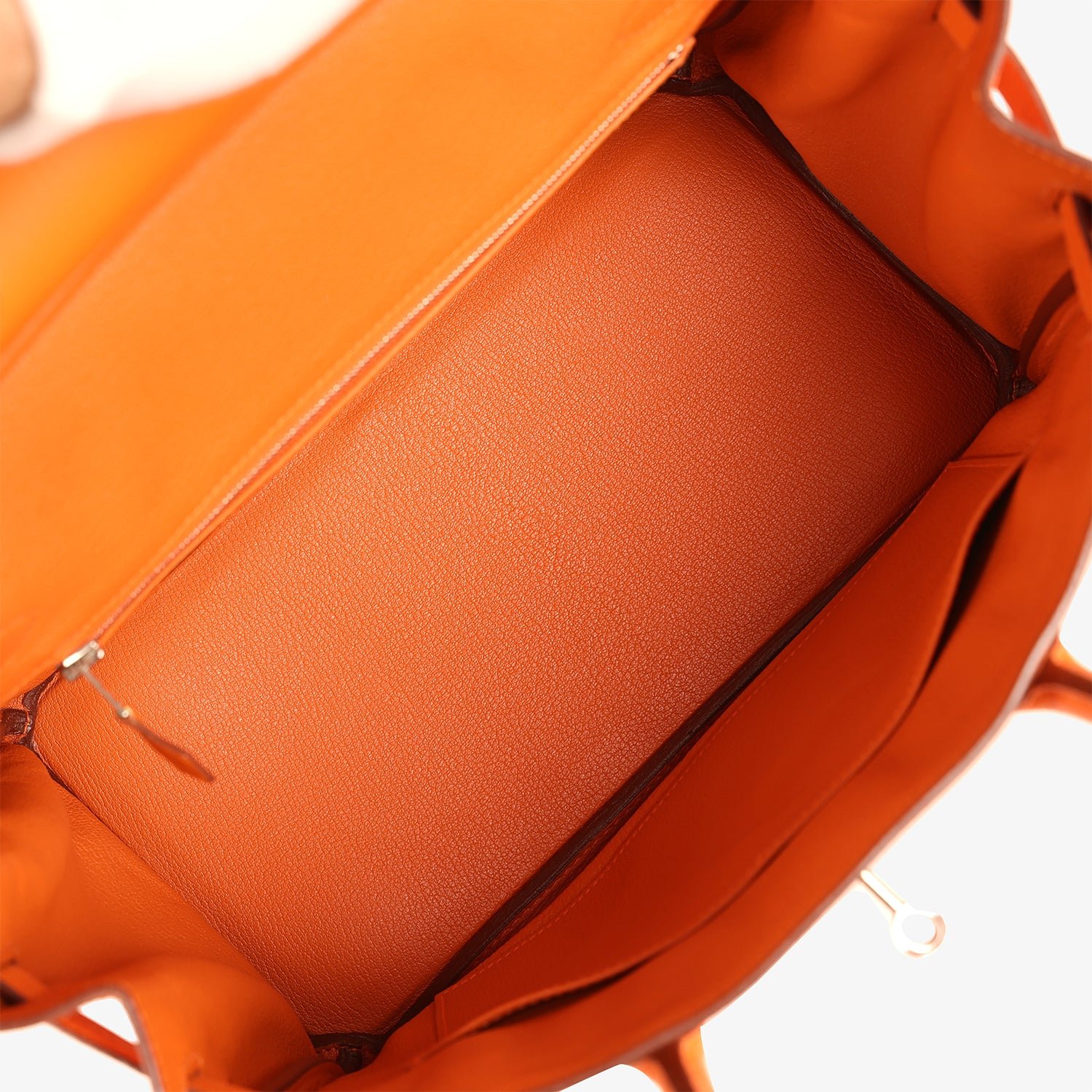 Pre-Owned Hermès Birkin 30 Orange Clemence — view 9