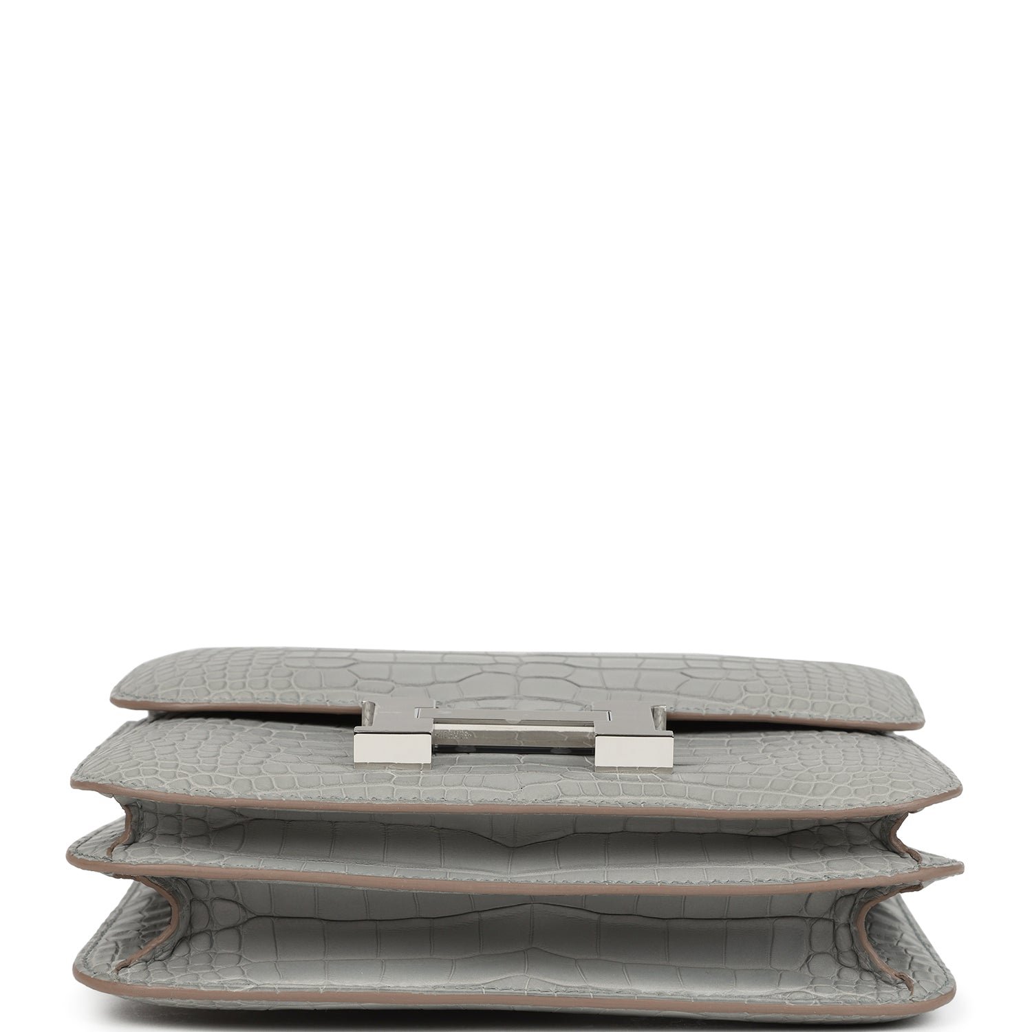 Hermès Constance 18 Gris Perle Matte Alligator — view 6
