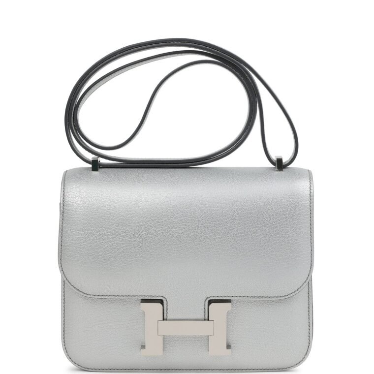 Hermès Constance 18 Argent Chevre Chamkilight for Sale