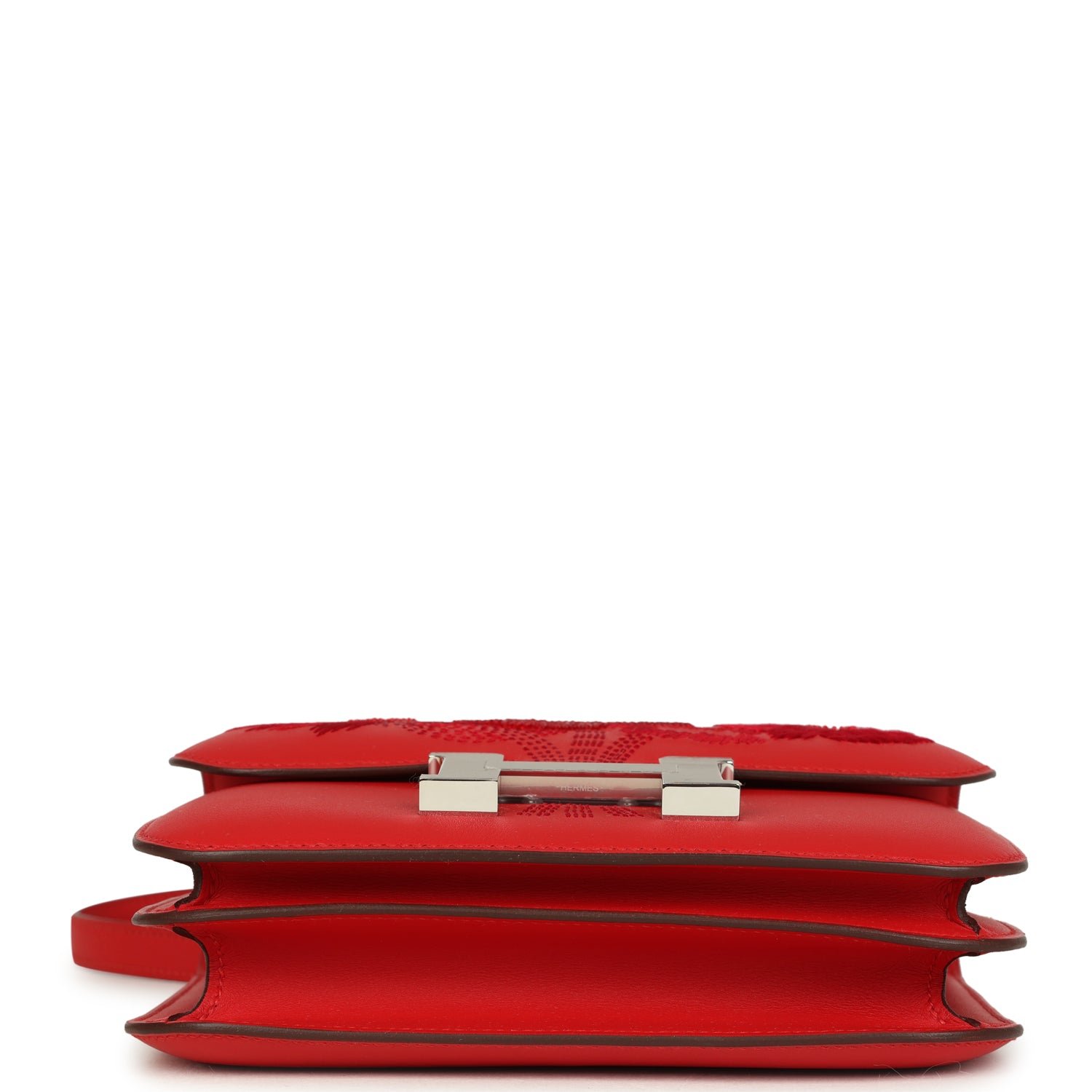 Hermès Constance 18 Rouge De Coeur Embroidered — view 6