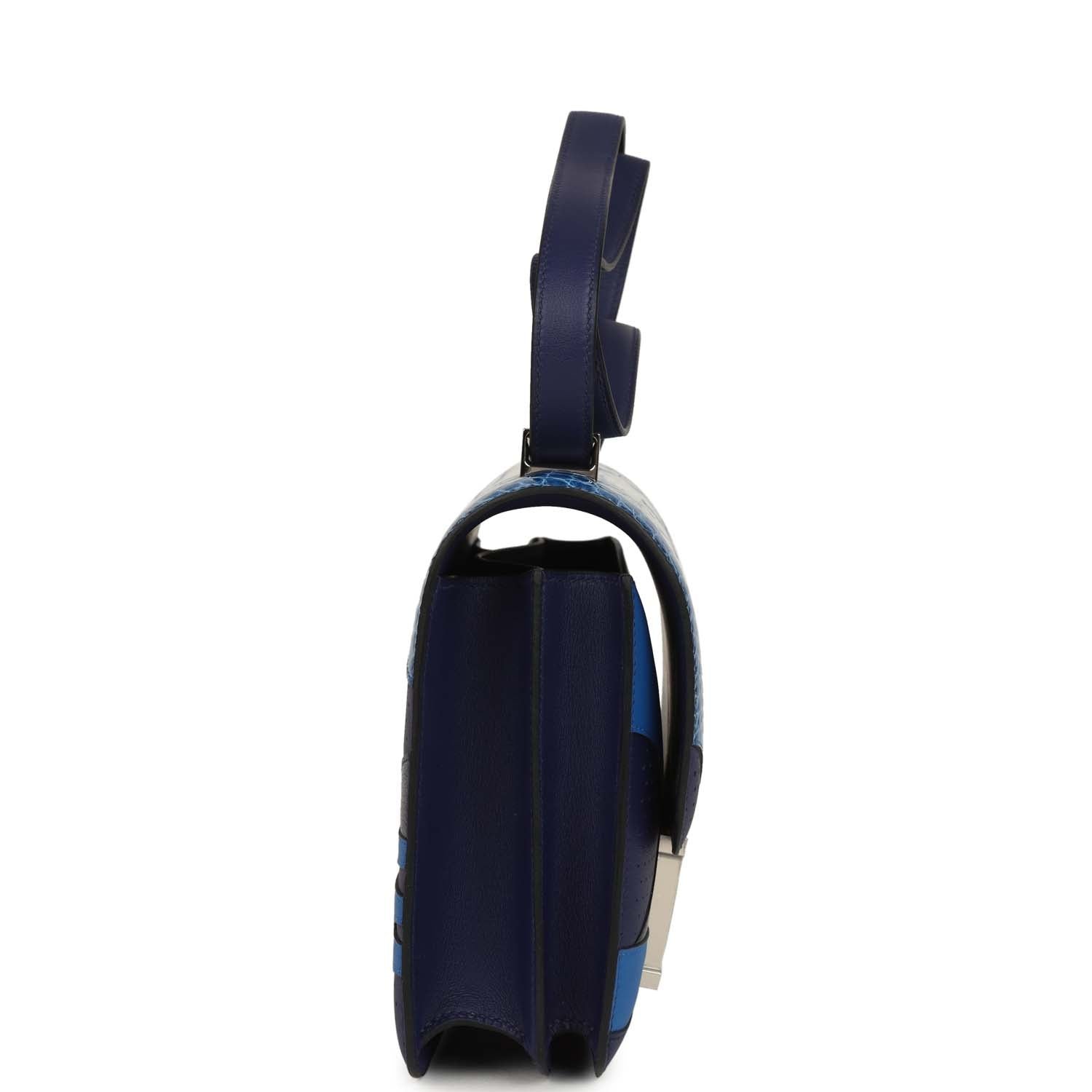 Hermès Constance 24 Bleu Zellige Shiny Alligator — view 4