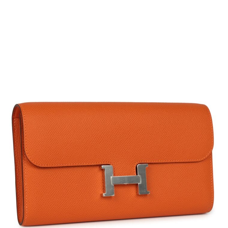 Hermès Constance Wallet To Go Orange Epsom for Sale — alternate view