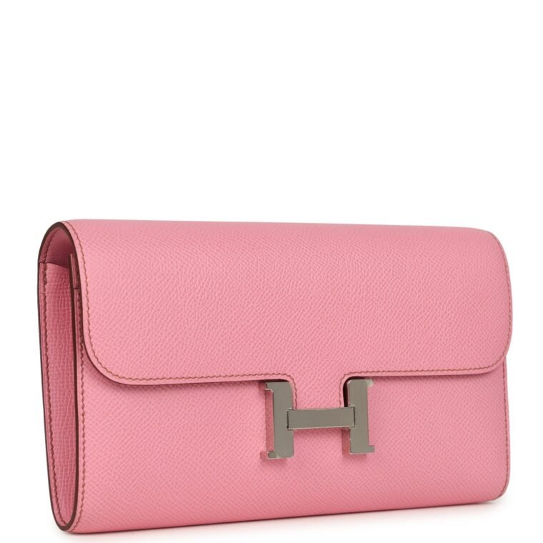 Hermès Constance Wallet To Go Bubblegum Epsom — Buy Now — alternate view