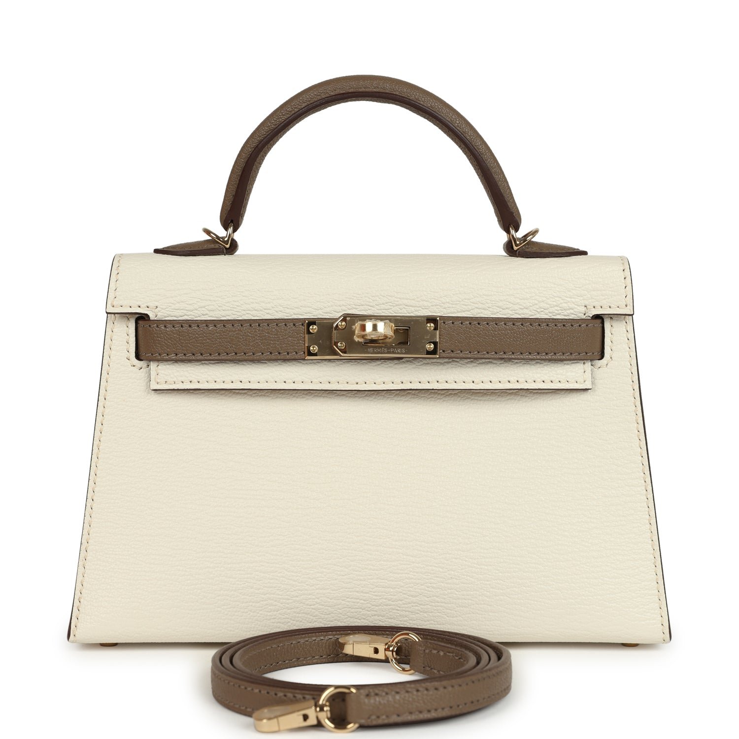 Hermès Kelly Sellier 20 Nata Chevre Mysore