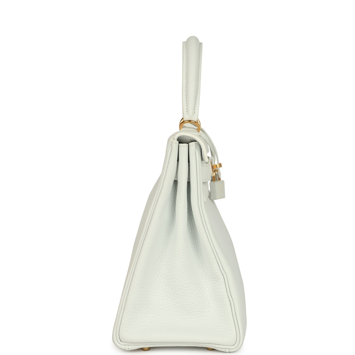Hermès Kelly Retourne 28 White Clemence — view 2