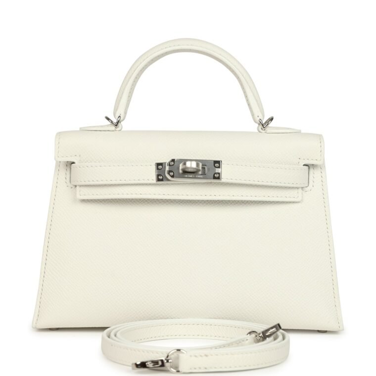 Hermès Kelly Sellier 20 New White Epsom for Sale