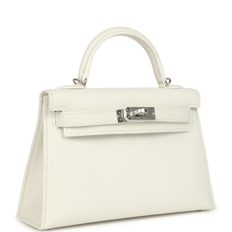 Hermès Kelly Sellier 20 New White Epsom for Sale — alternate view