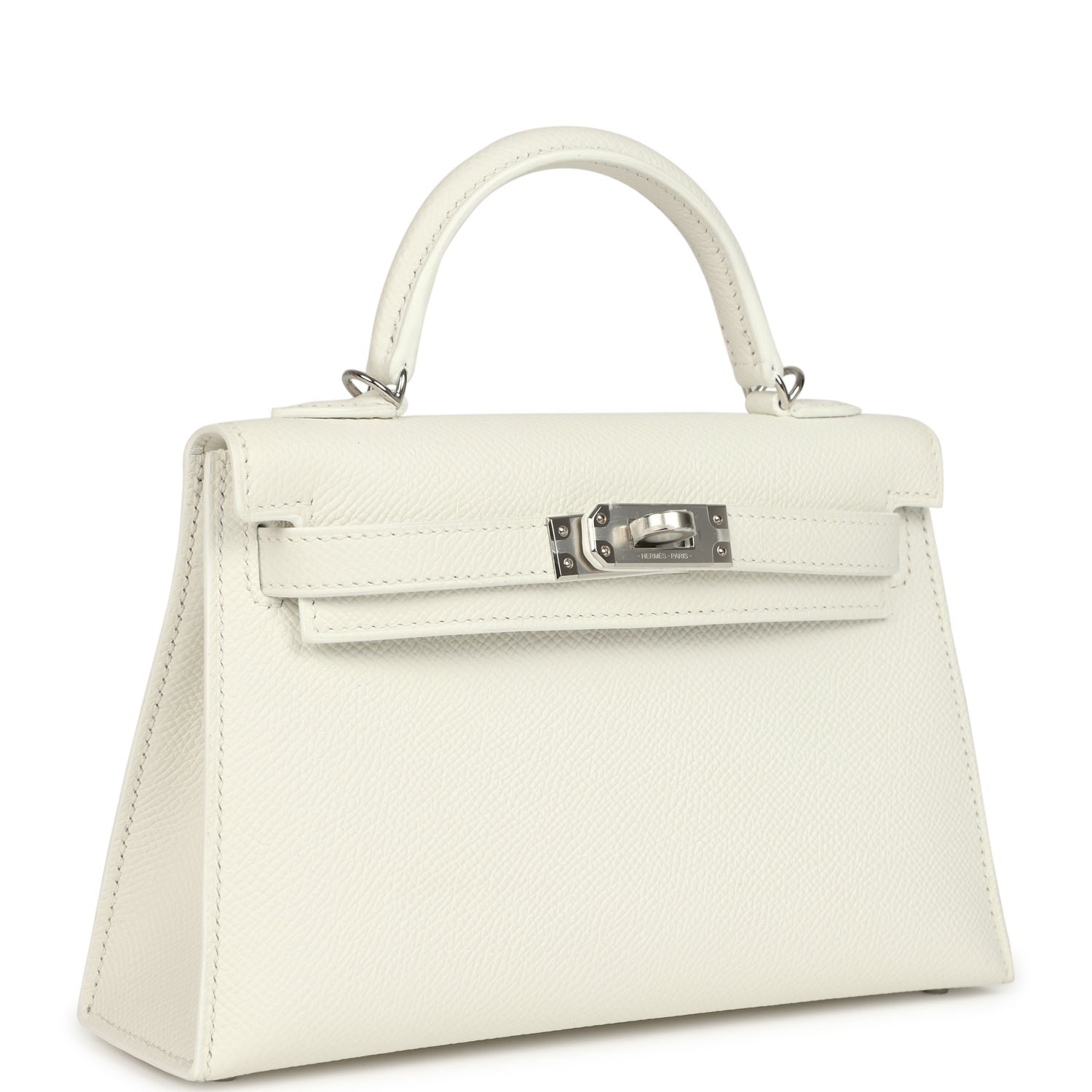 Hermès Kelly Sellier 20 New White Epsom — view 2