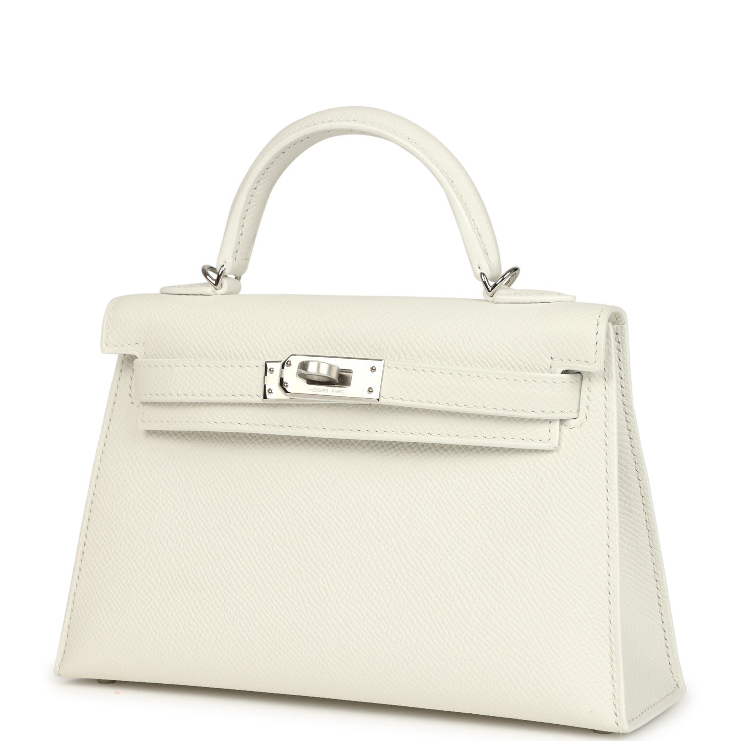 Hermès Kelly Sellier 20 New White Epsom — view 3