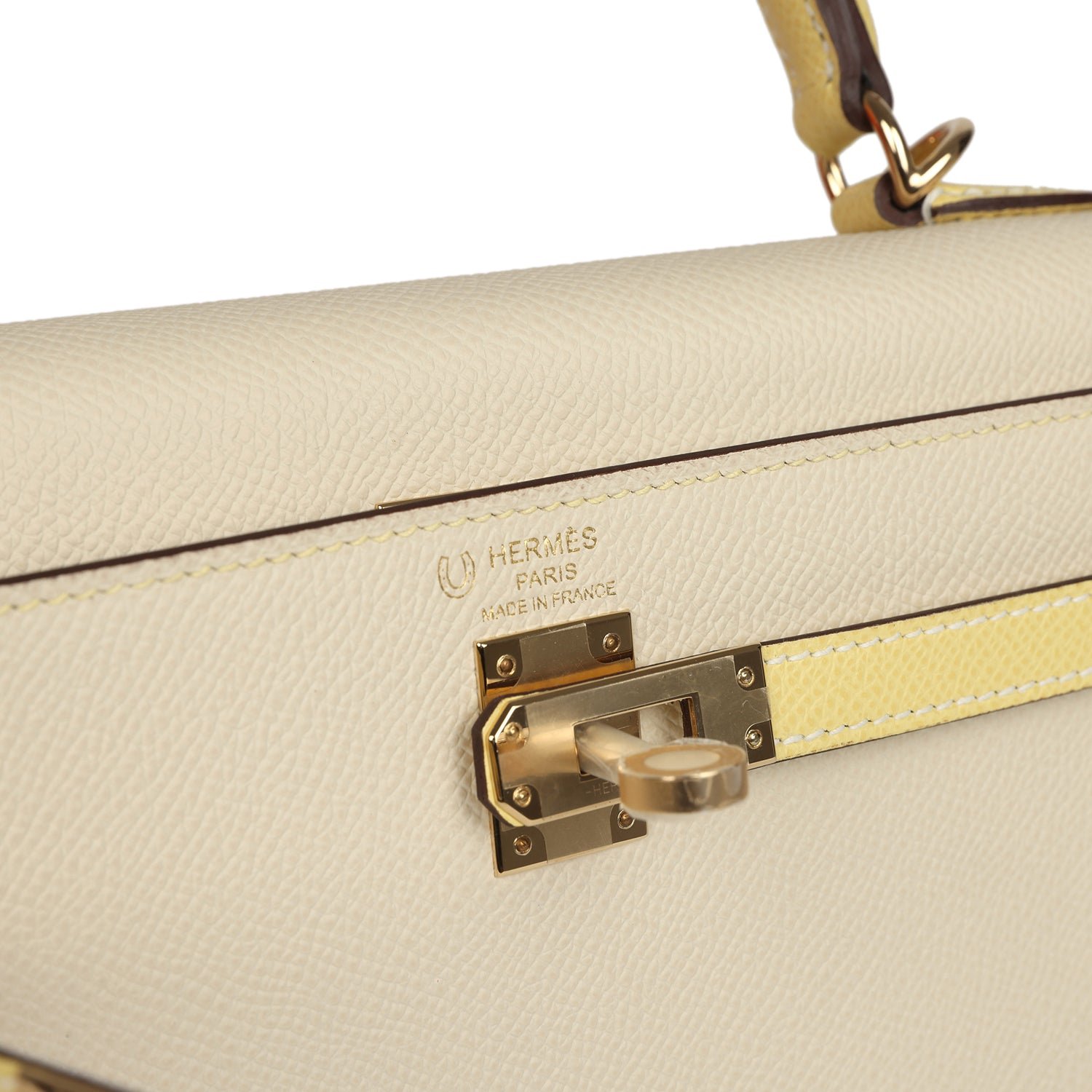 Hermès Kelly Sellier 25 Craie Epsom — view 7