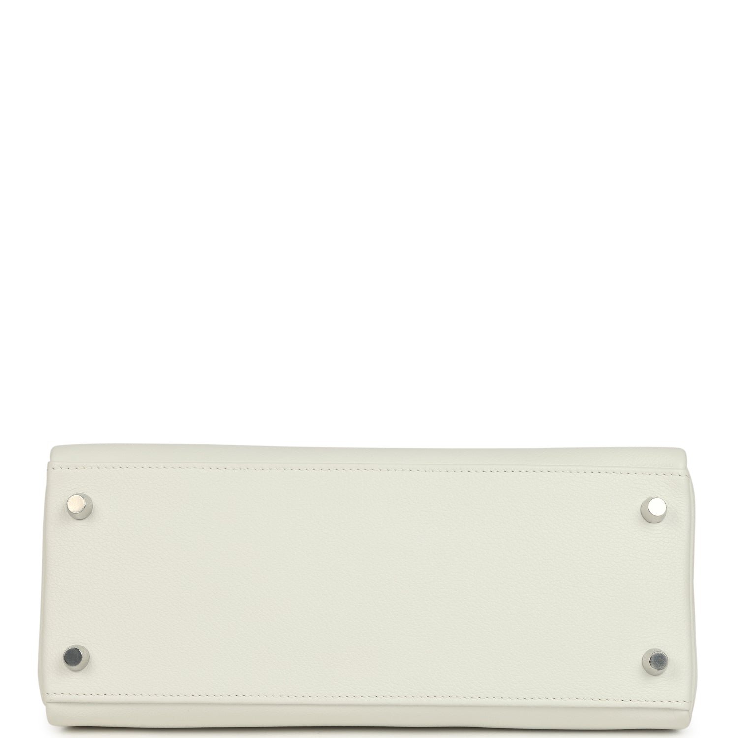 Hermès Kelly Retourne 28 New White Evercolor — view 5
