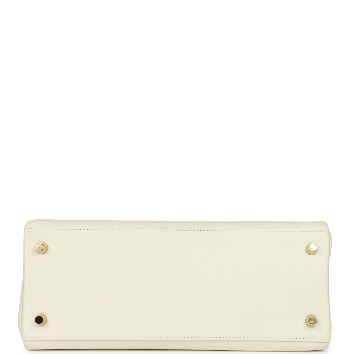 Pre-Owned Hermès Kelly Retourne 28 White Evercolor — view 6