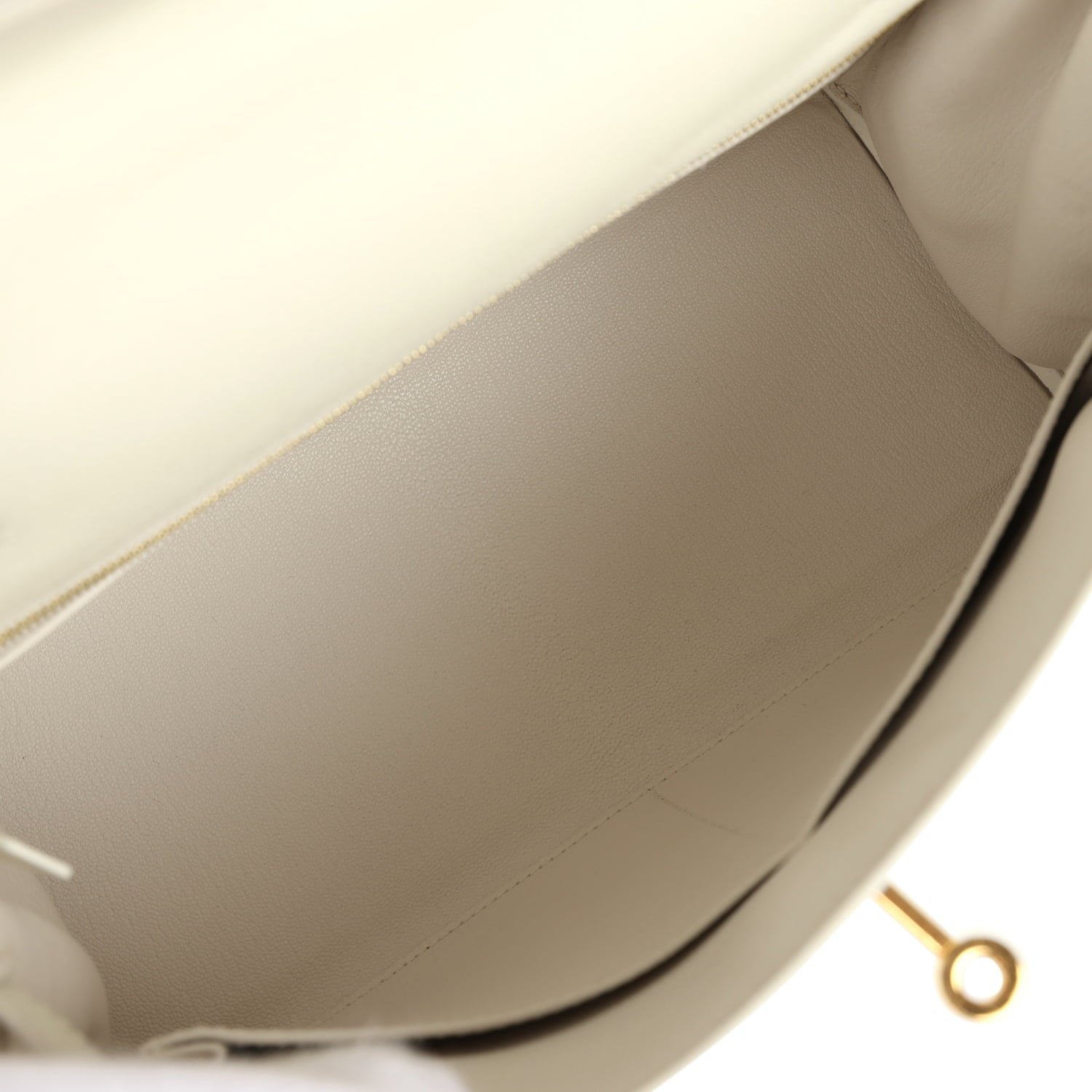 Pre-Owned Hermès Kelly Retourne 28 White Evercolor — view 8