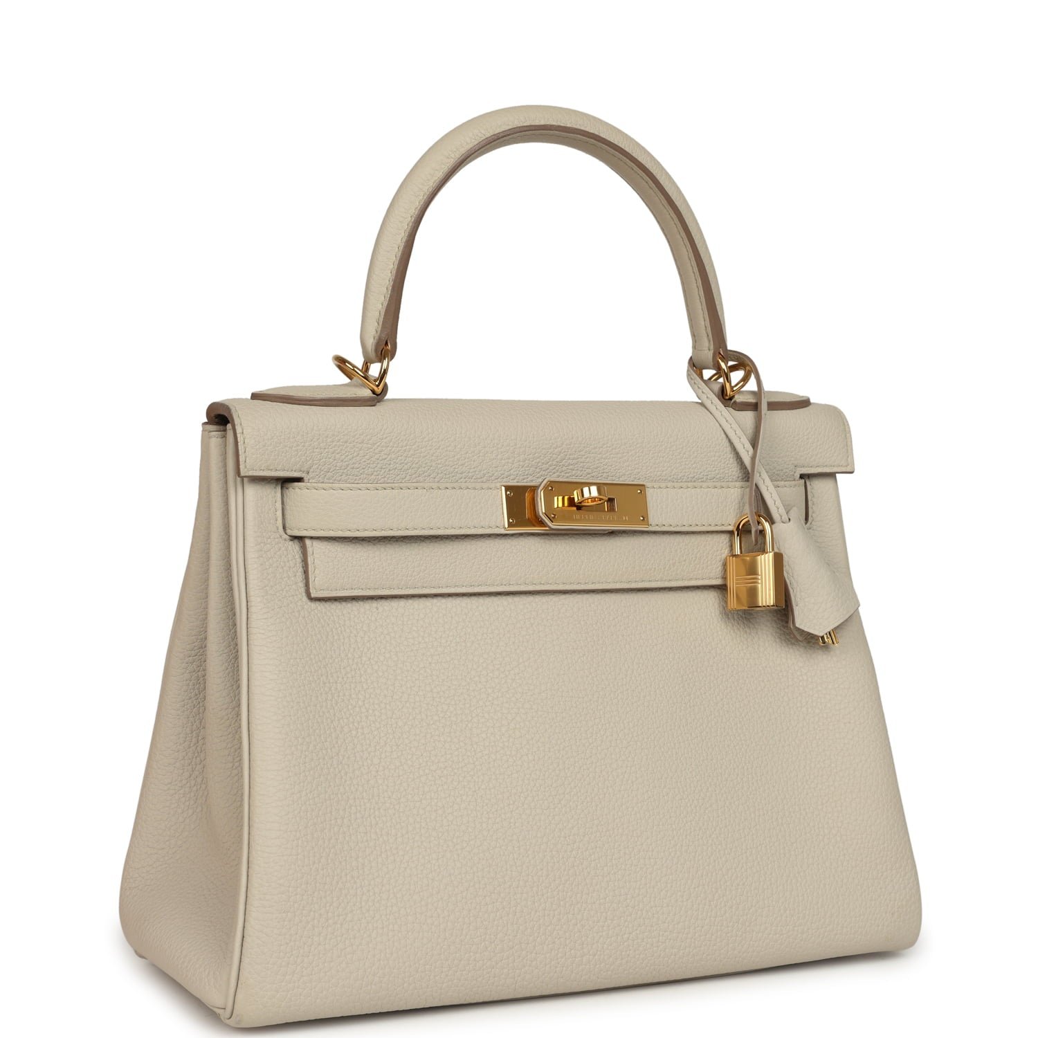 Pre-Owned Hermès Kelly Retourne 28 Beton Togo — view 2