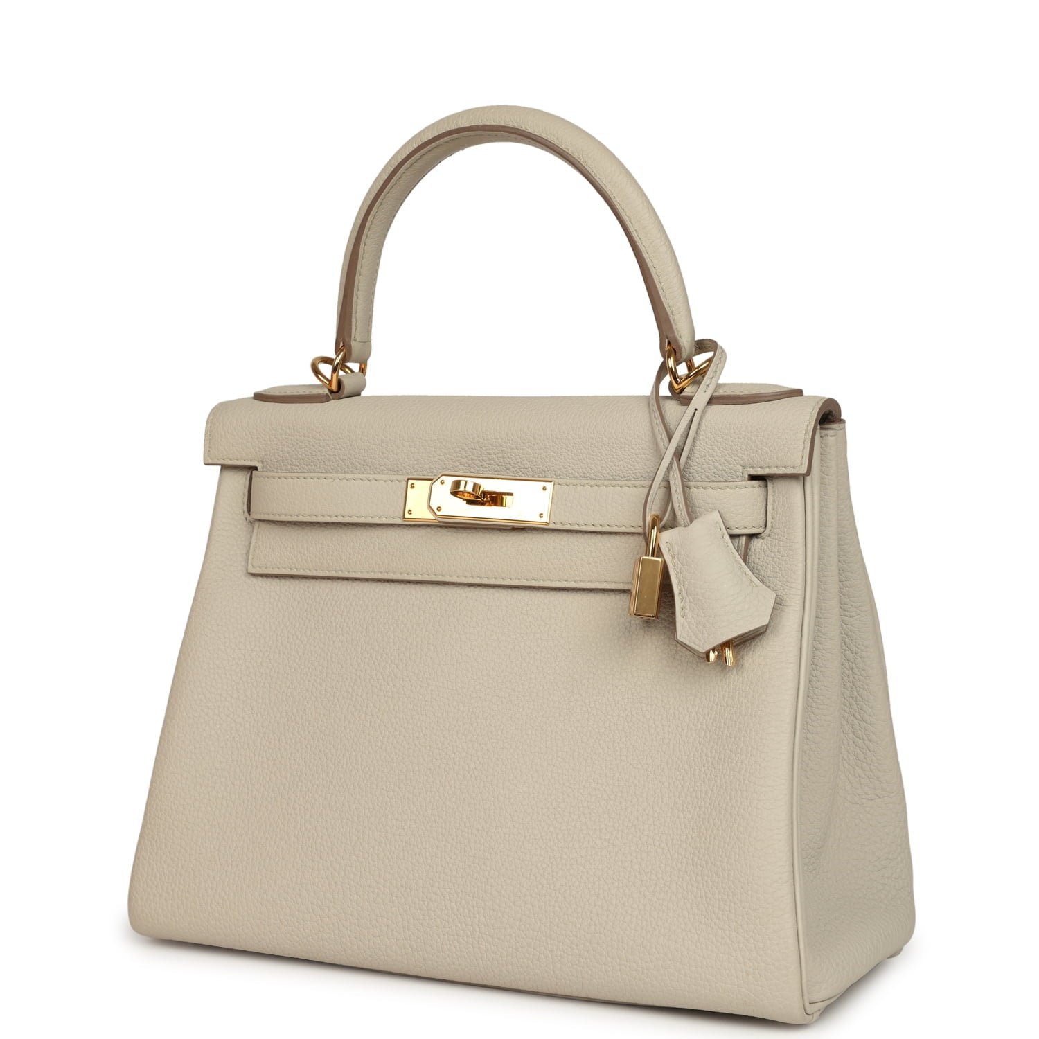 Pre-Owned Hermès Kelly Retourne 28 Beton Togo — view 3