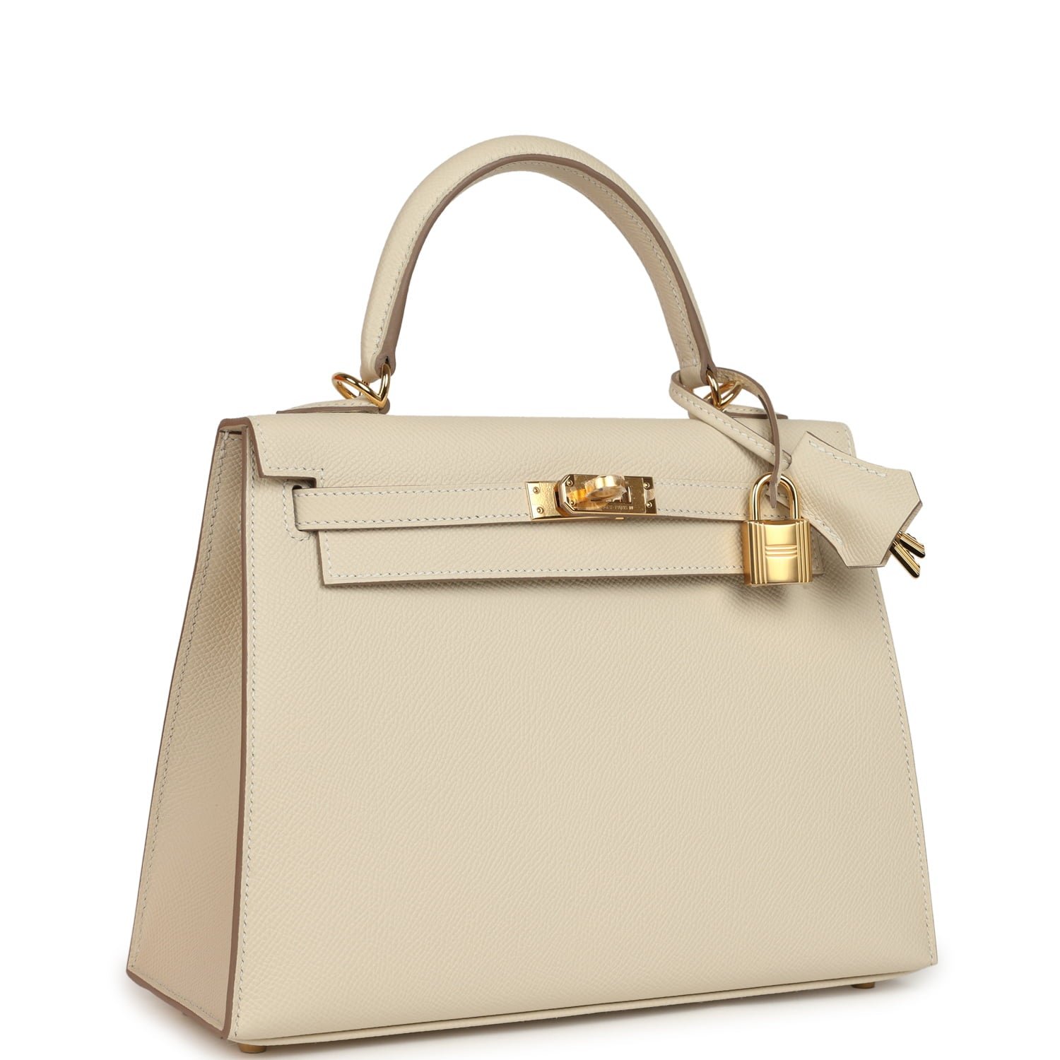 Hermès Kelly Sellier 25 Craie Epsom — view 2