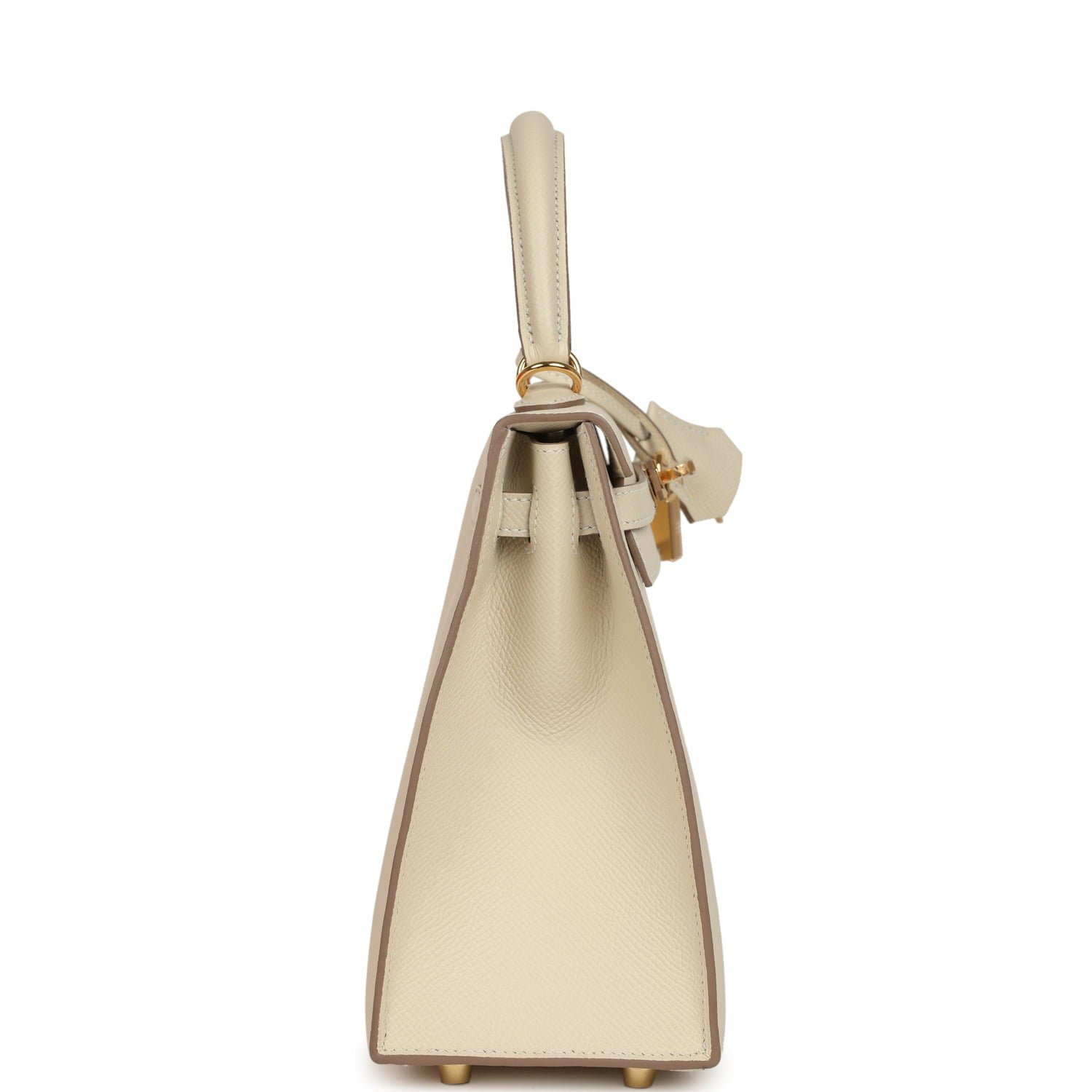 Hermès Kelly Sellier 25 Craie Epsom — view 4