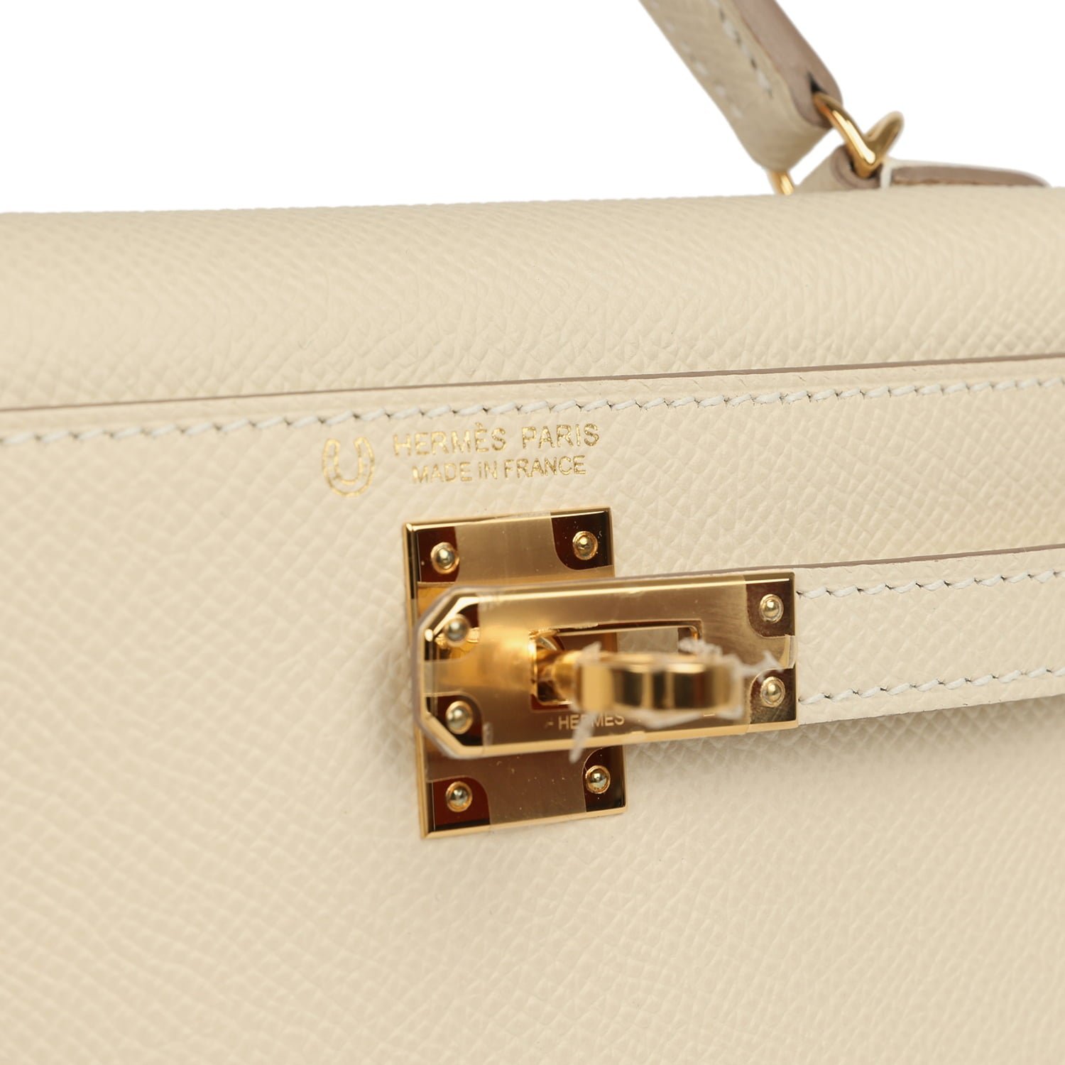 Hermès Kelly Sellier 20 Craie Epsom Gold — view 7