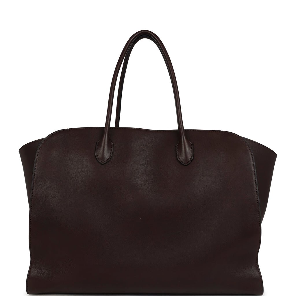 The Row Marlo Tote 17 Chestnut Saddle — view 6