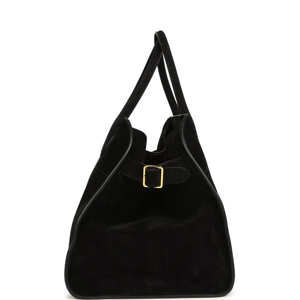 The Row Soft Margaux 15 Black Suede — view 4