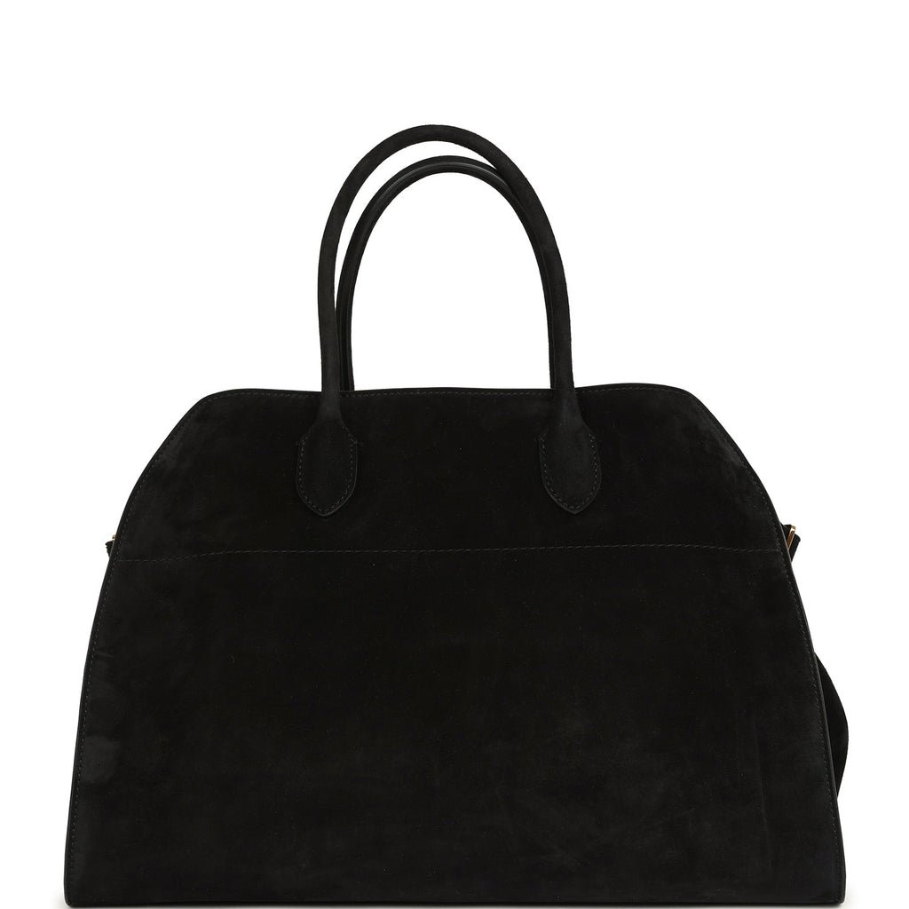 The Row Soft Margaux 15 Black Suede — view 5