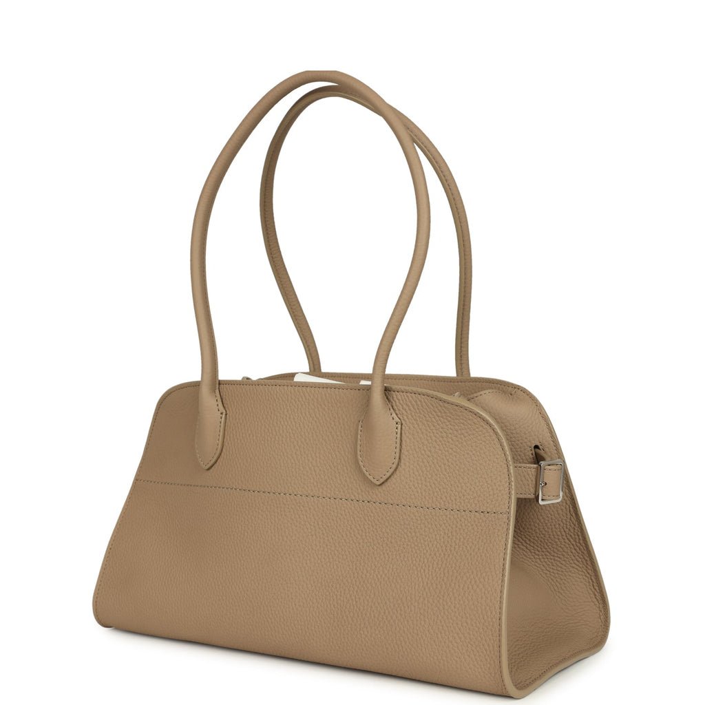 The Row Margaux Shoulder 12 Dark Taupe — view 3