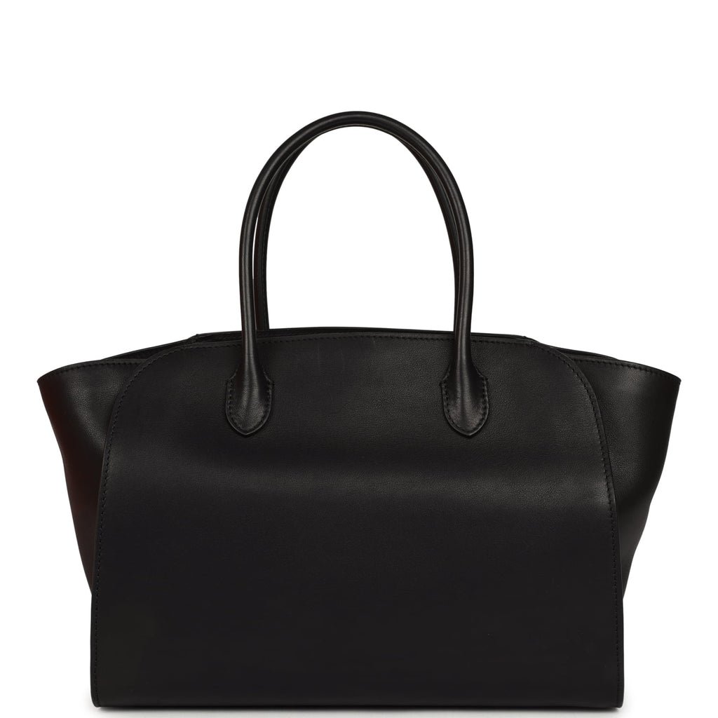 The Row Marlo Tote 12 Black Saddle — view 5
