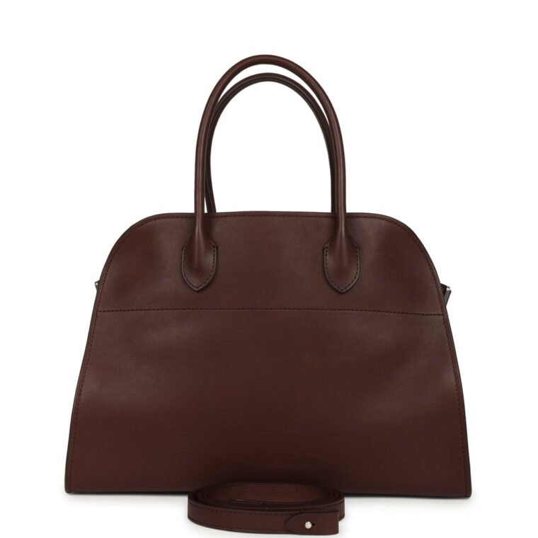 The Row Soft Margaux 12 New Burgundy Saddle — Buy Now