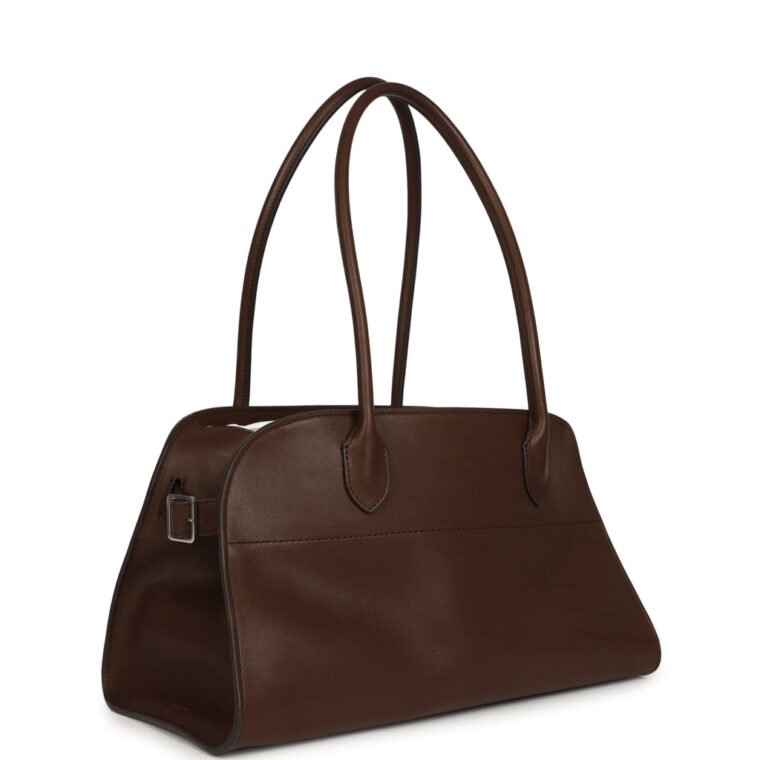 The Row Margaux Shoulder 12 Deep Brown Saddle for Sale — alternate view