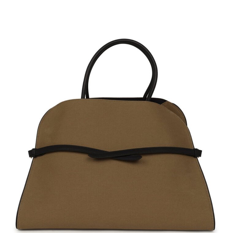 The Row Margaux Ceinture 15 Fango Cotton Canvas for Sale
