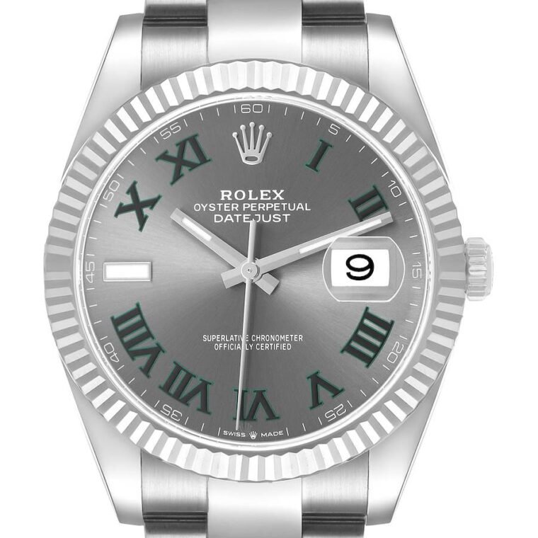 Rolex Datejust 'Wimbledon' 41mm White Gold Stainless Steel for Sale — alternate view