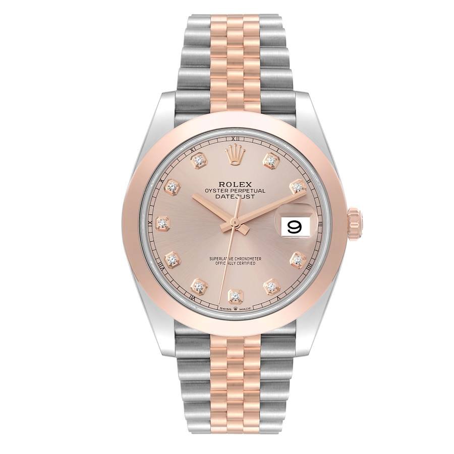 Rolex Datejust 41mm Rose Gold Stainless Steel 2022 for Sale