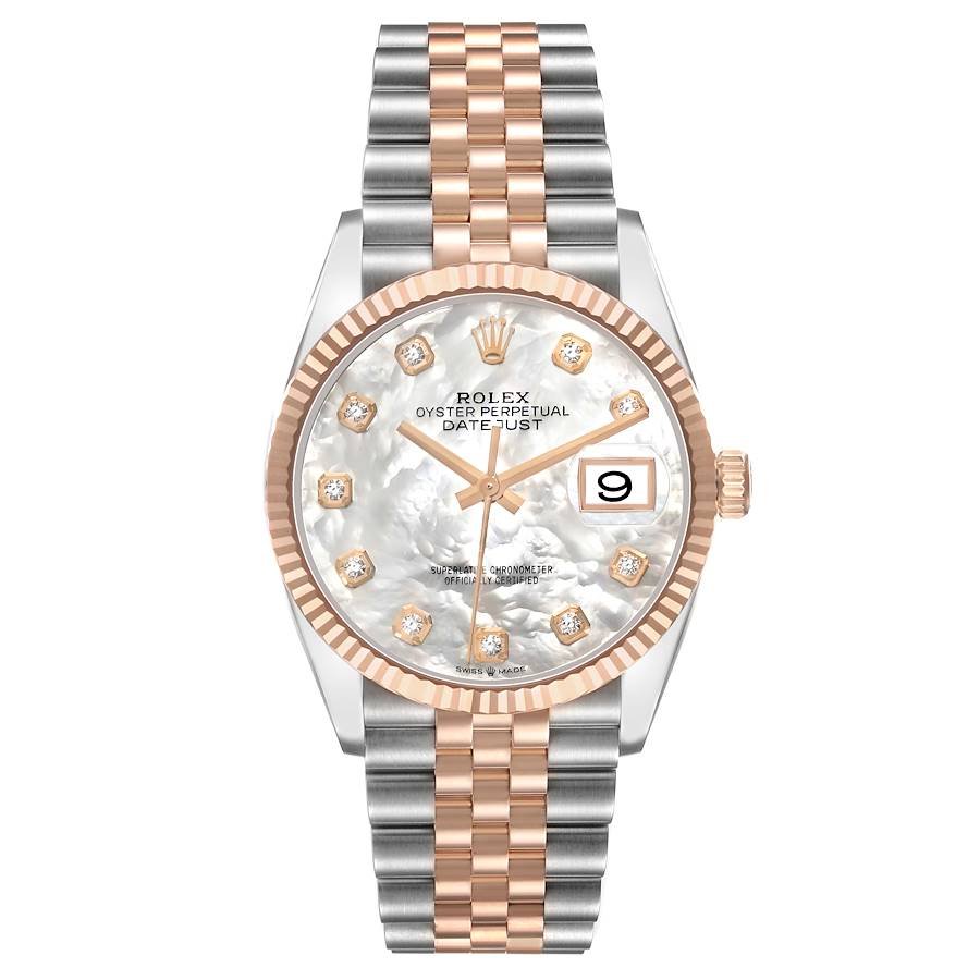 Rolex Datejust 36mm Rose Gold Stainless Steel 2019 126231 for Sale