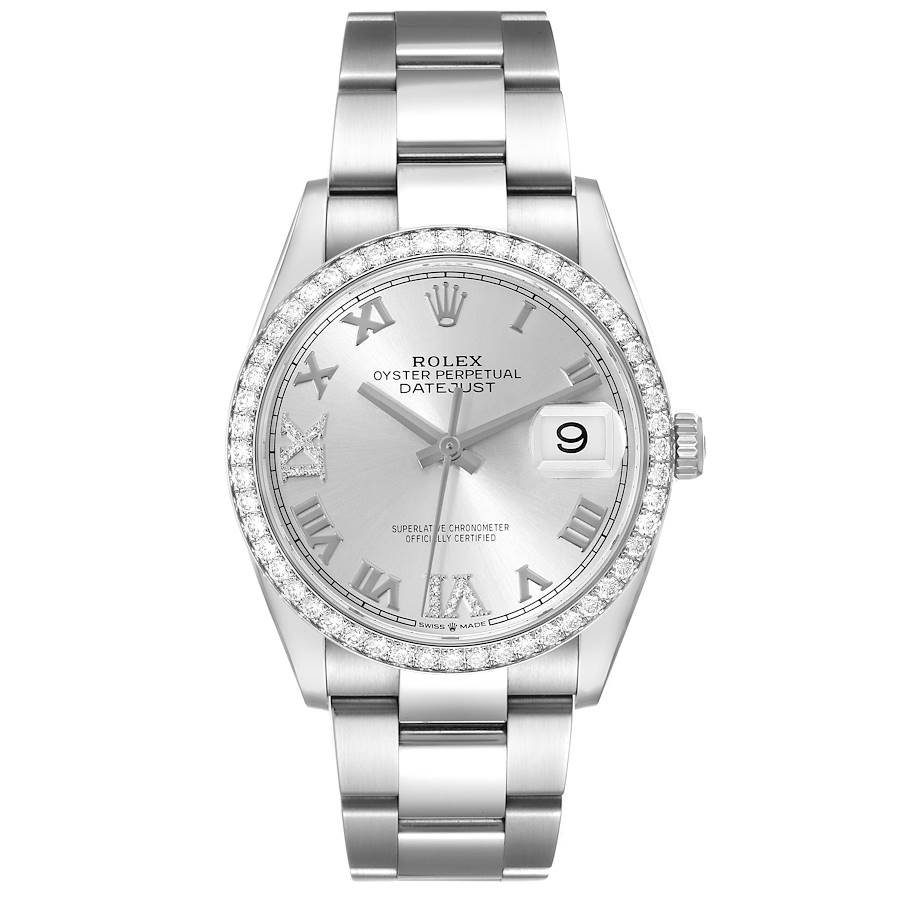 Rolex Datejust 36mm Stainless Steel White Gold for Sale