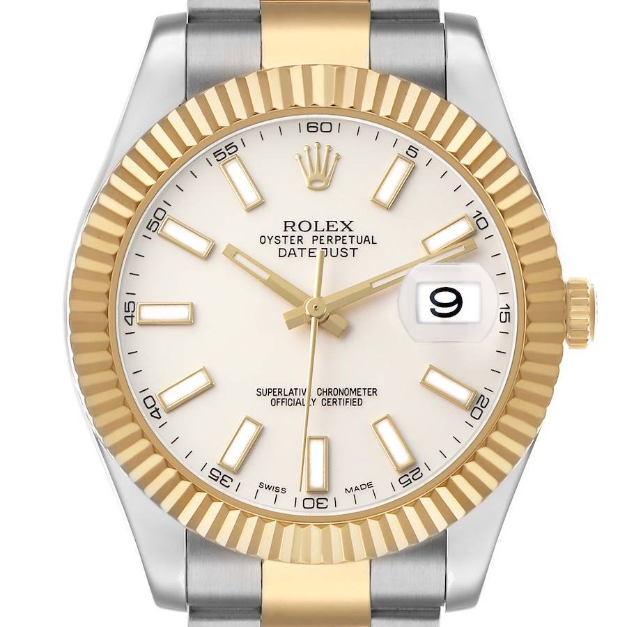 Rolex Datejust 41mm Yellow Gold Stainless Steel 2014 for Sale — detail 1