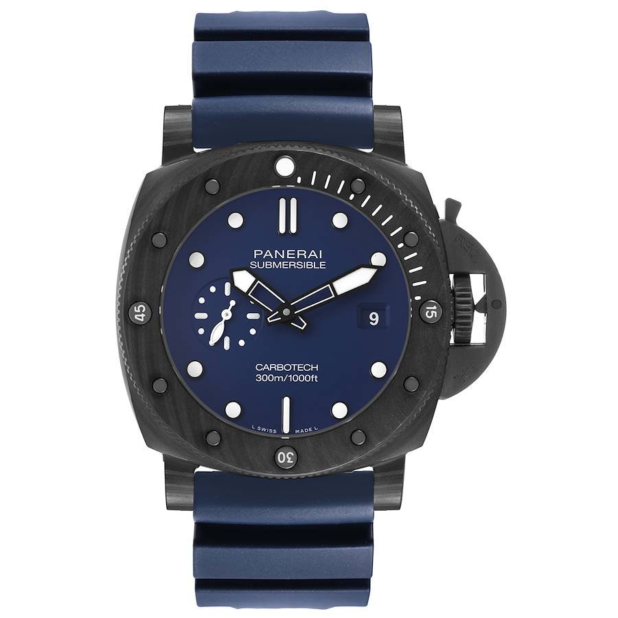 Panerai Submersible QuarantaQuattro 44mm carbotech front view